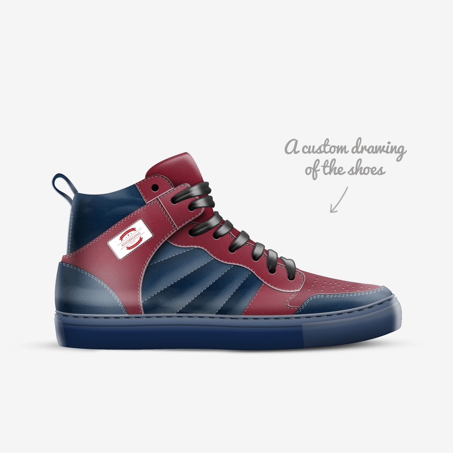 Emi custom made in Italy shoes by Emil Paulsè | Sketch view