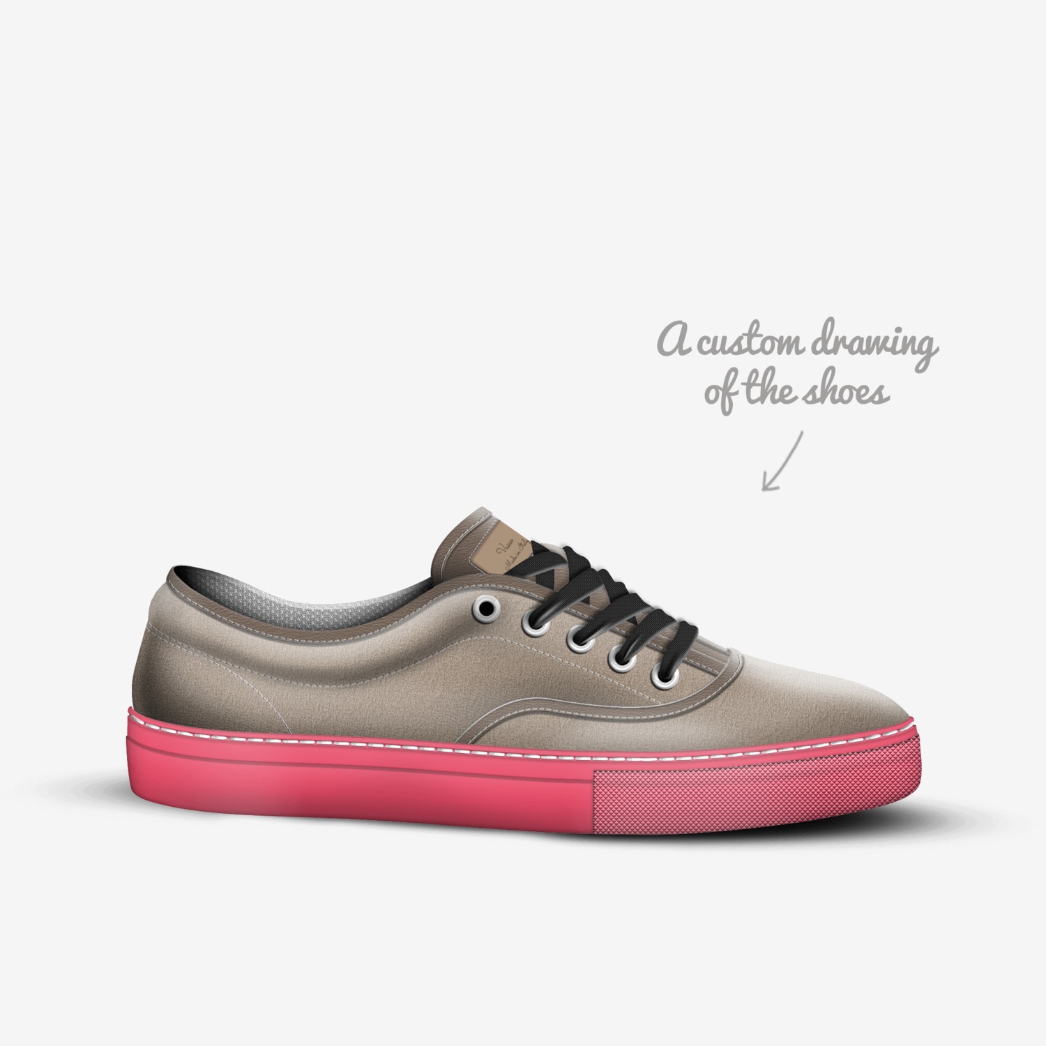 Vasco custom made in Italy shoes by Lwazi | Sketch view