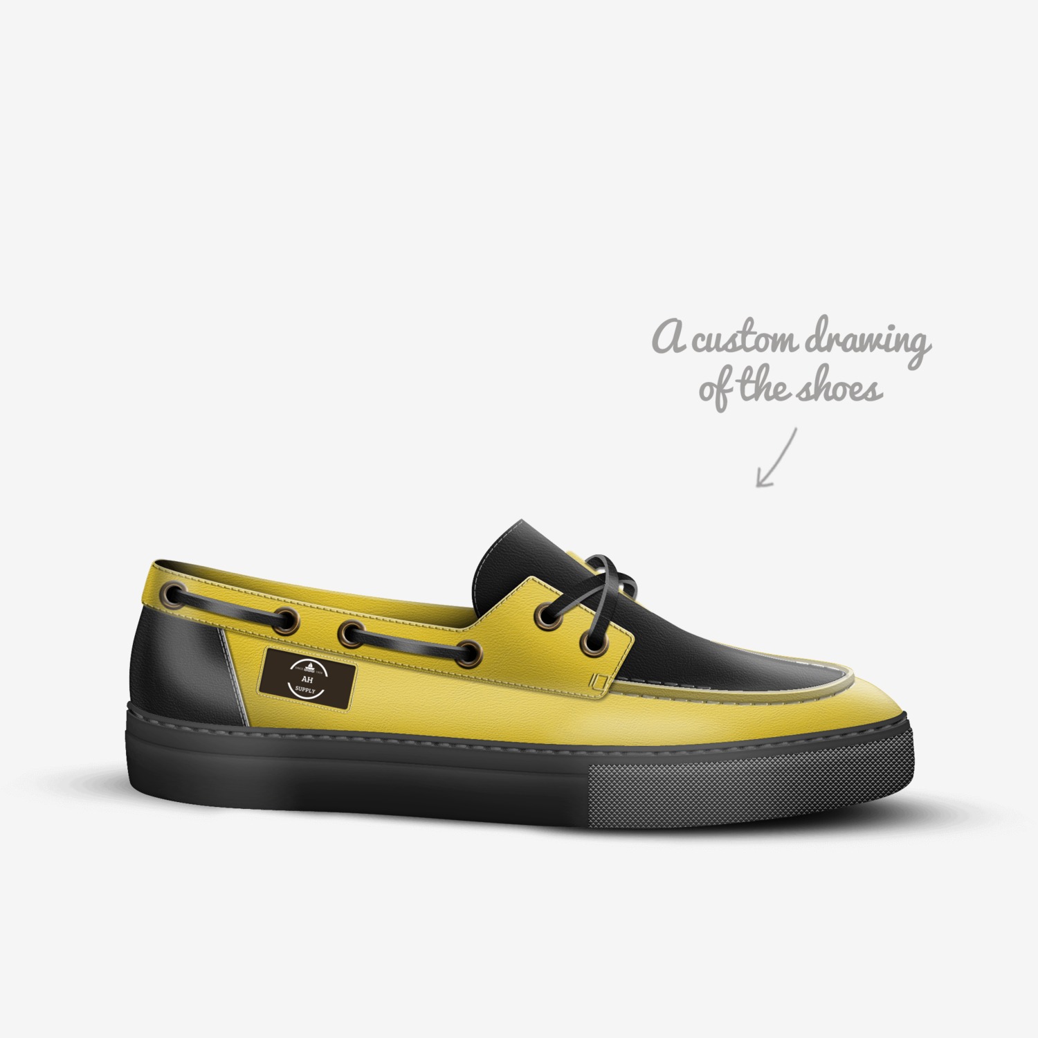 ah custom made in Italy shoes by Adrienne Hanlon | Sketch view