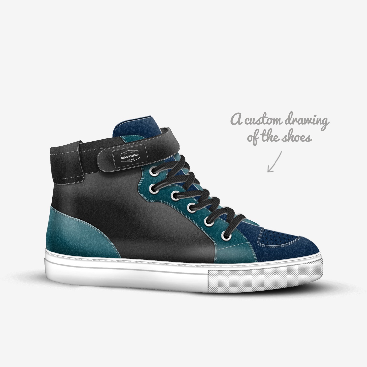 Ryan's shoes custom made in Italy shoes by John | Sketch view