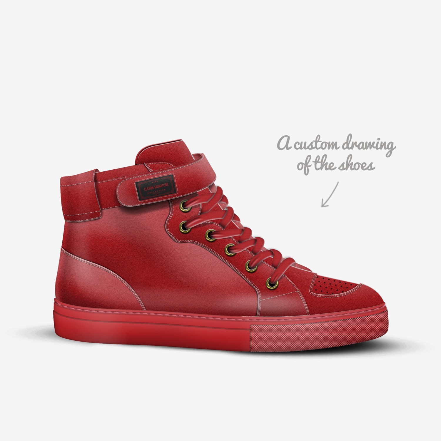 We Are Fucci custom made in Italy shoes by Dominick Berdecia | Sketch view