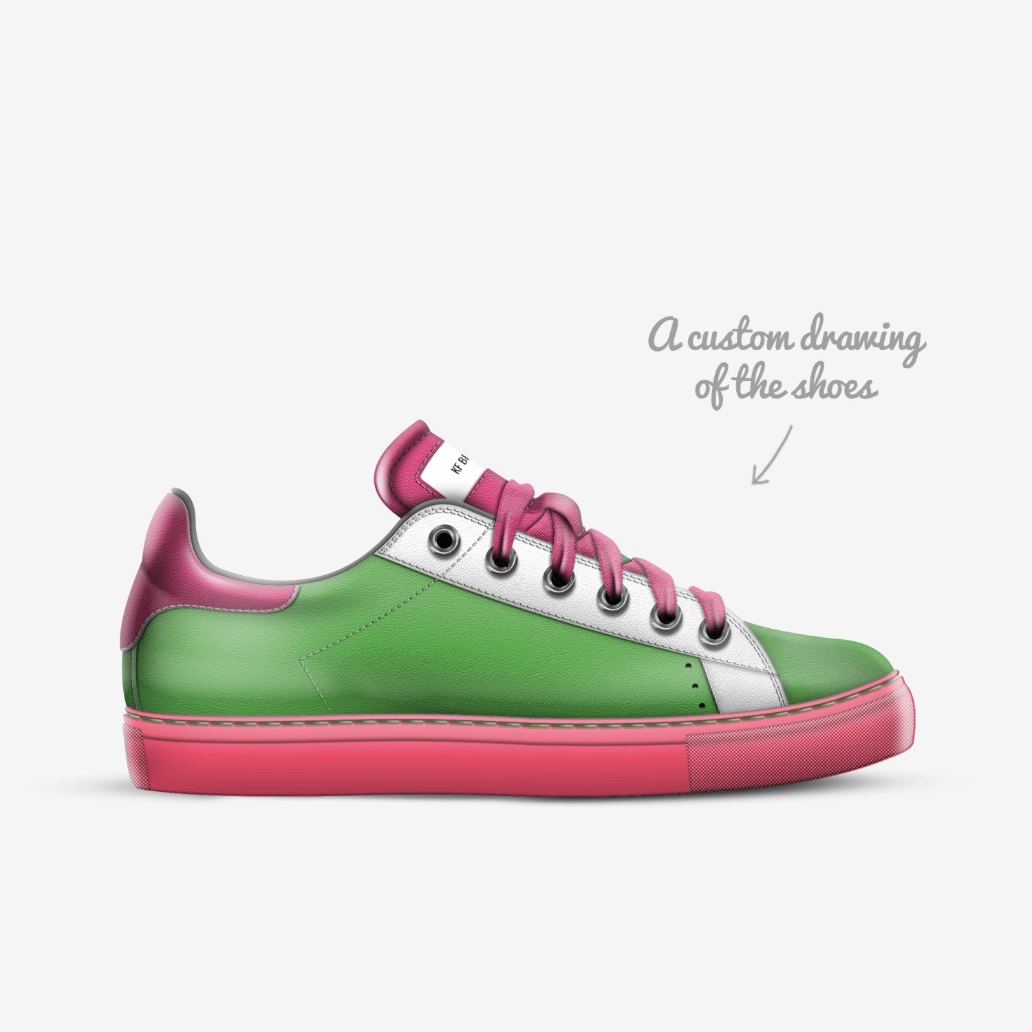 KF brand® custom made in Italy shoes by Kfmechandise | Sketch view