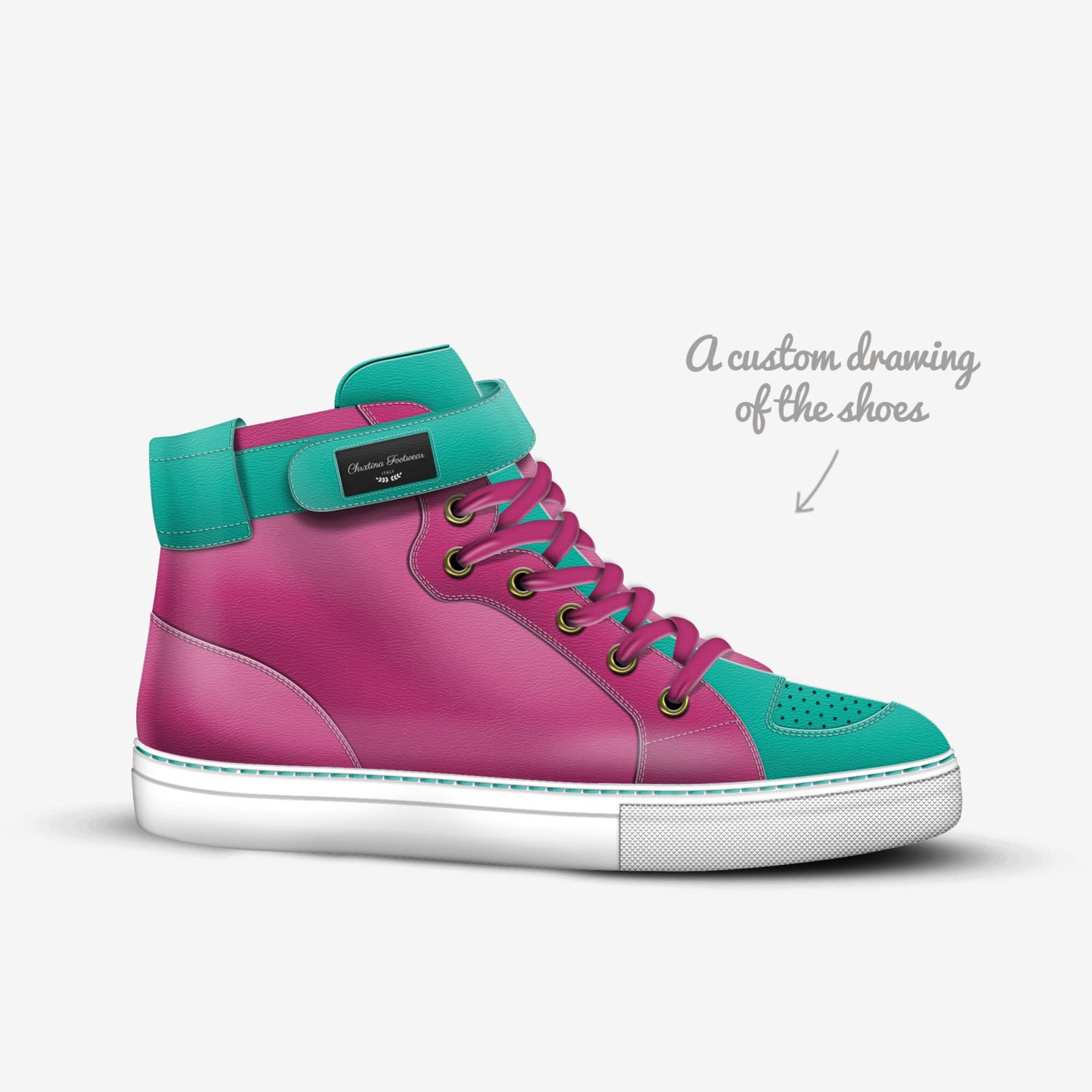 Chrxtina Footwear custom made in Italy shoes by Chrx | Sketch view