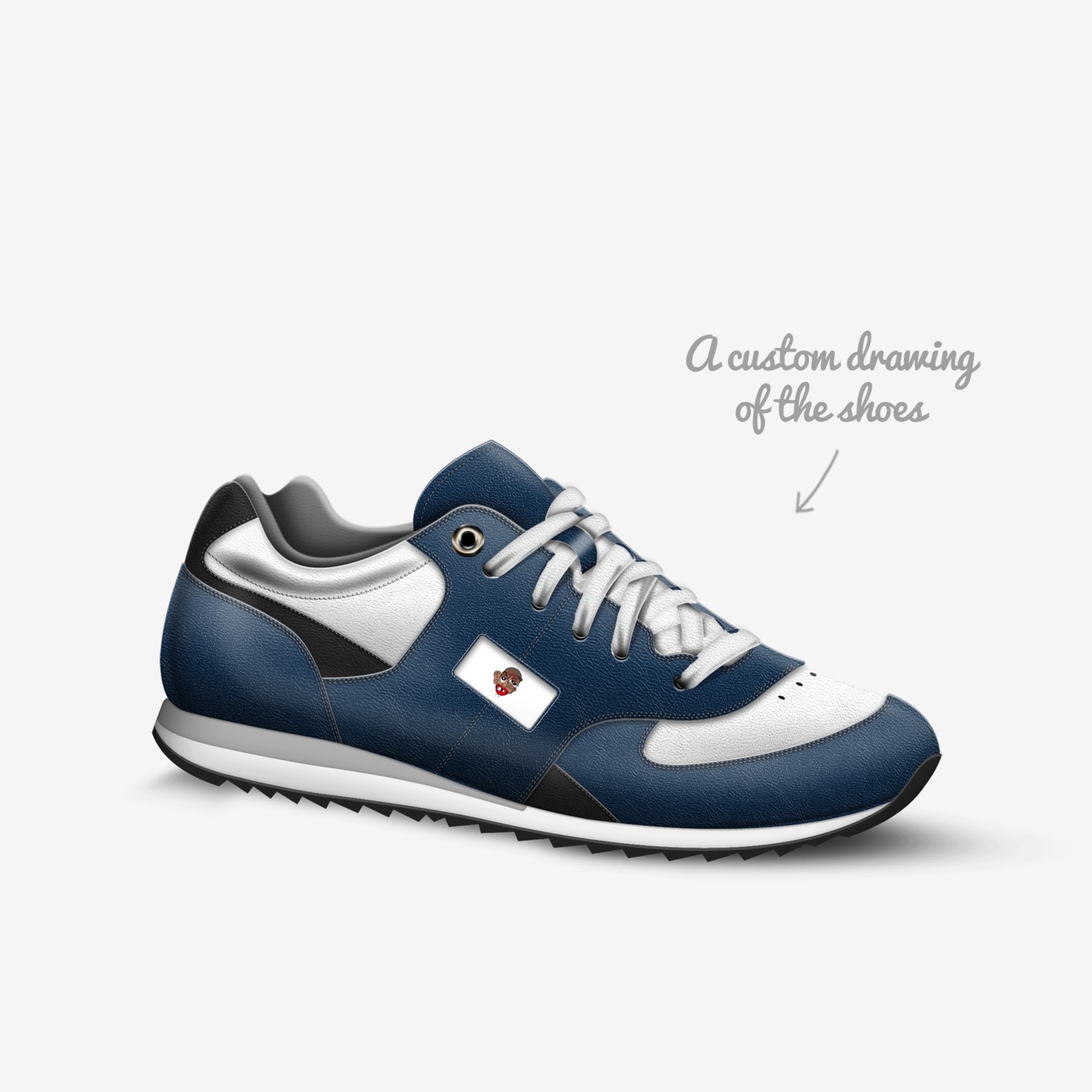 OPM  custom made in Italy shoes by Vonzell Joked | Sketch view