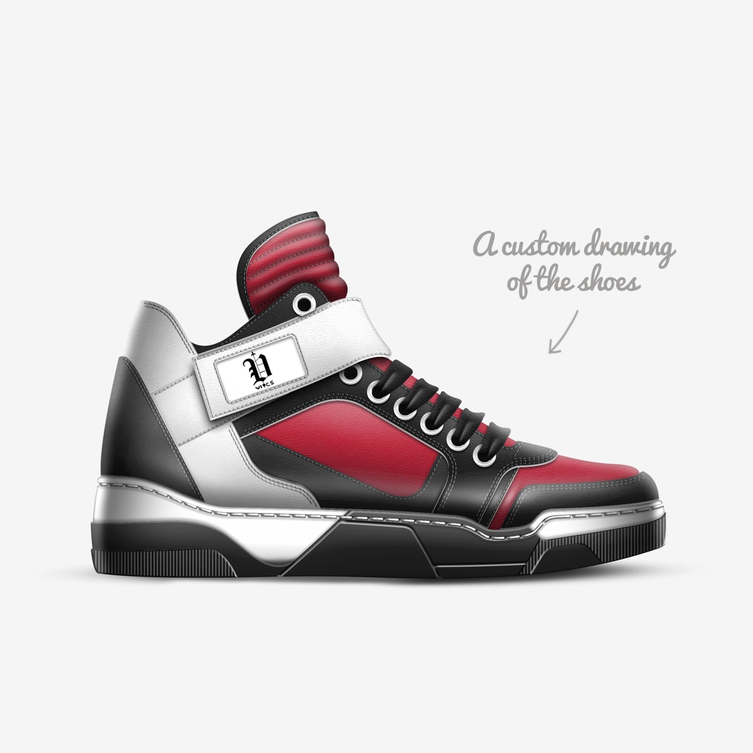 Vics destroyer custom made in Italy shoes by Brayden Murphy | Sketch view