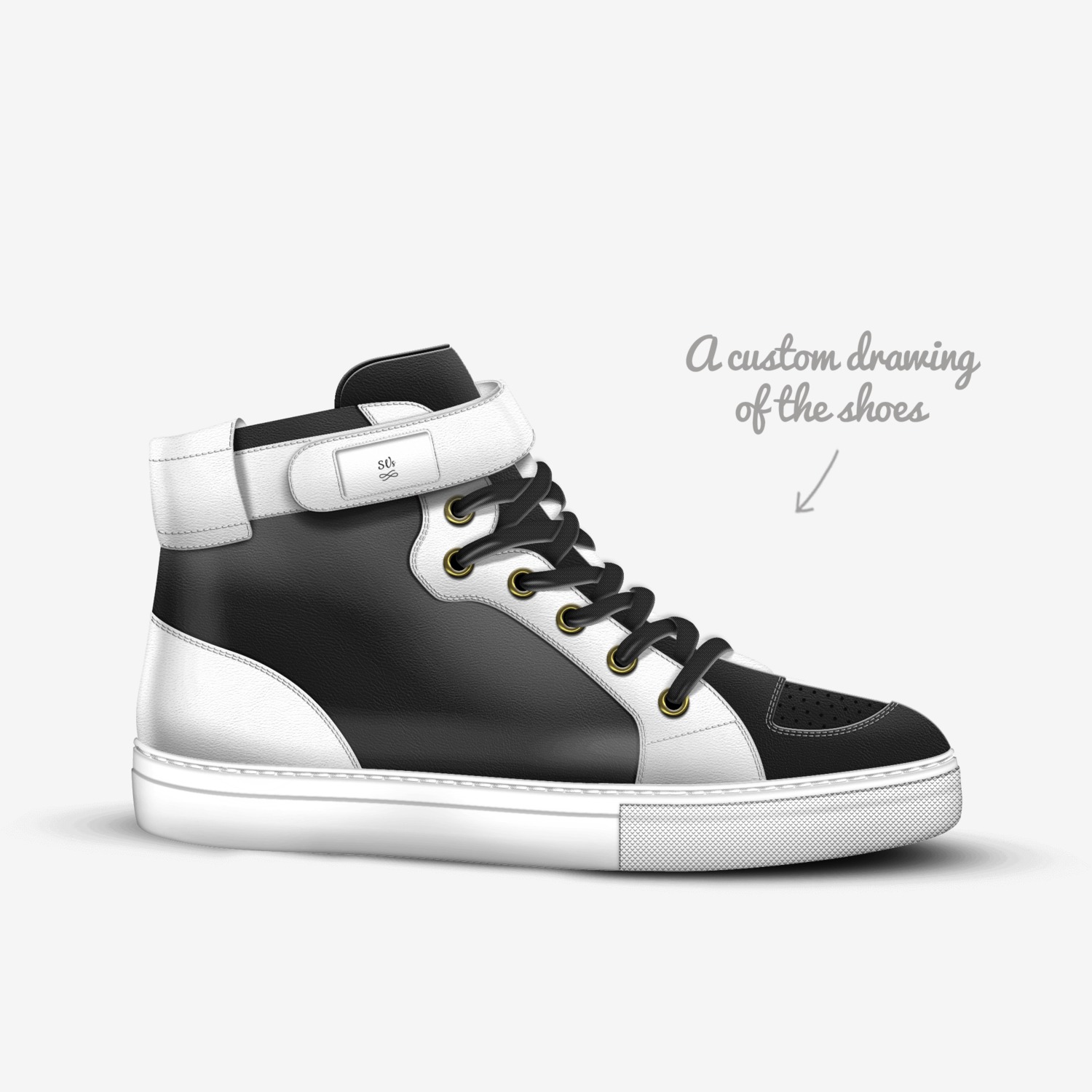 SVs custom made in Italy shoes by Shawn Villanea | Sketch view