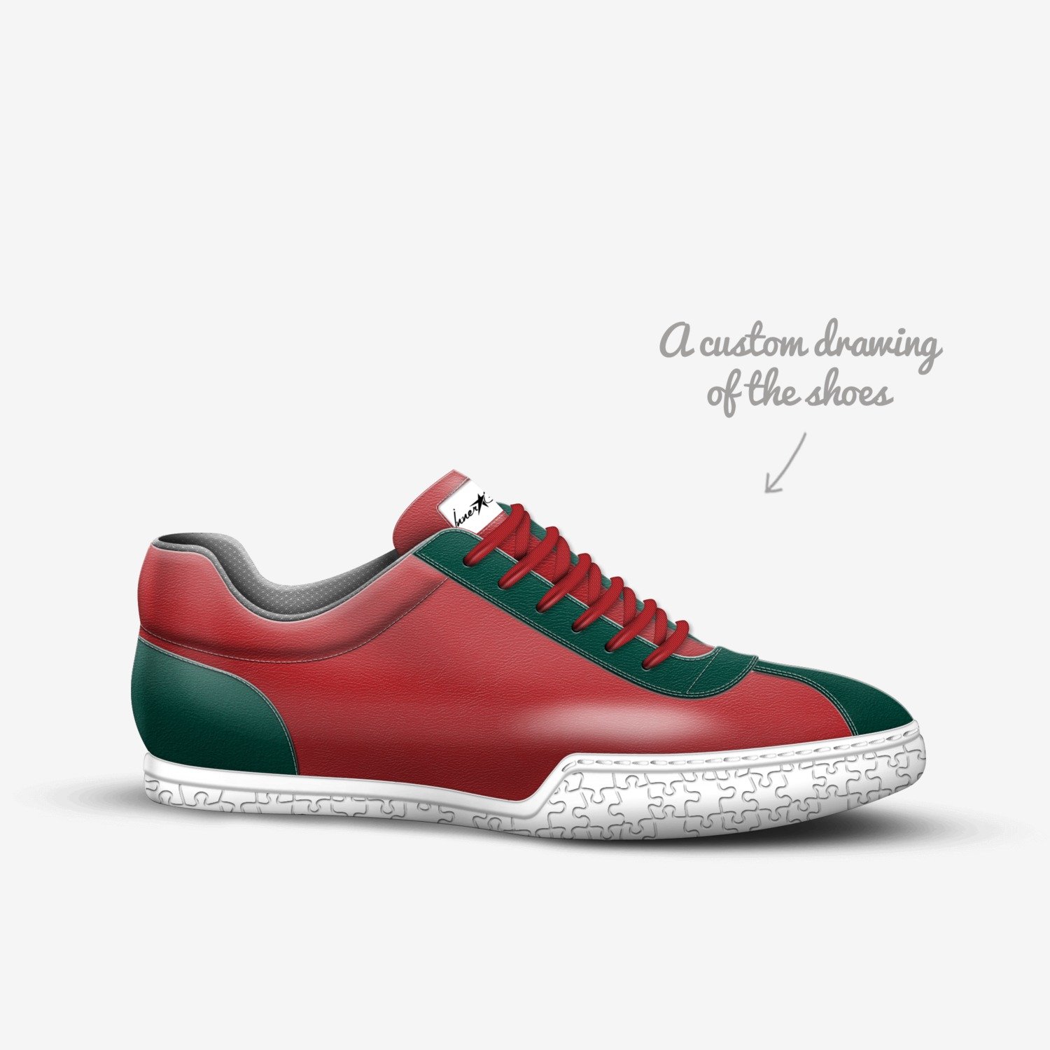 IGTS2 custom made in Italy shoes by Malik Jackson | Sketch view