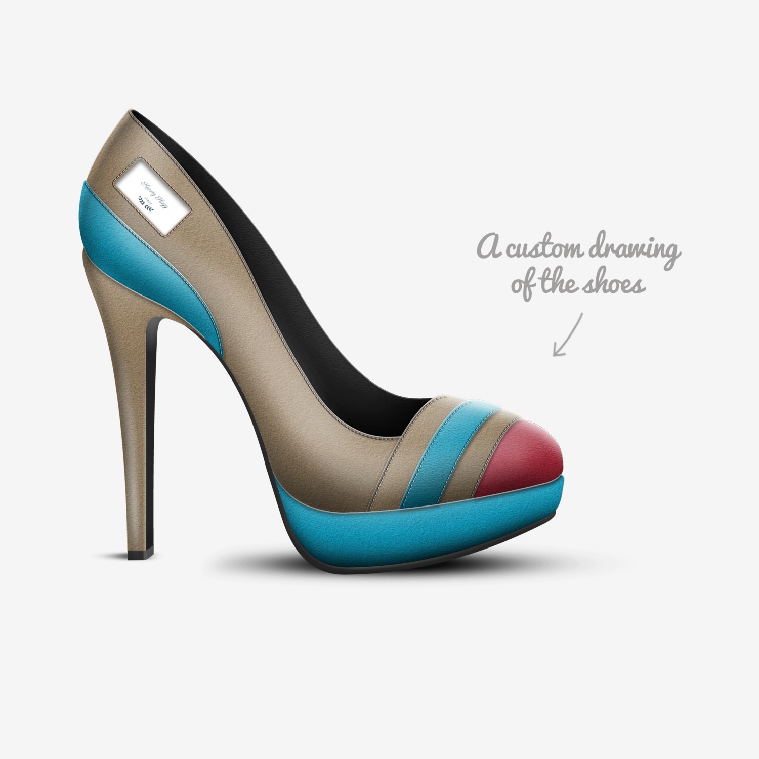 Kandy Kayy custom made in Italy shoes by Kayy | Sketch view