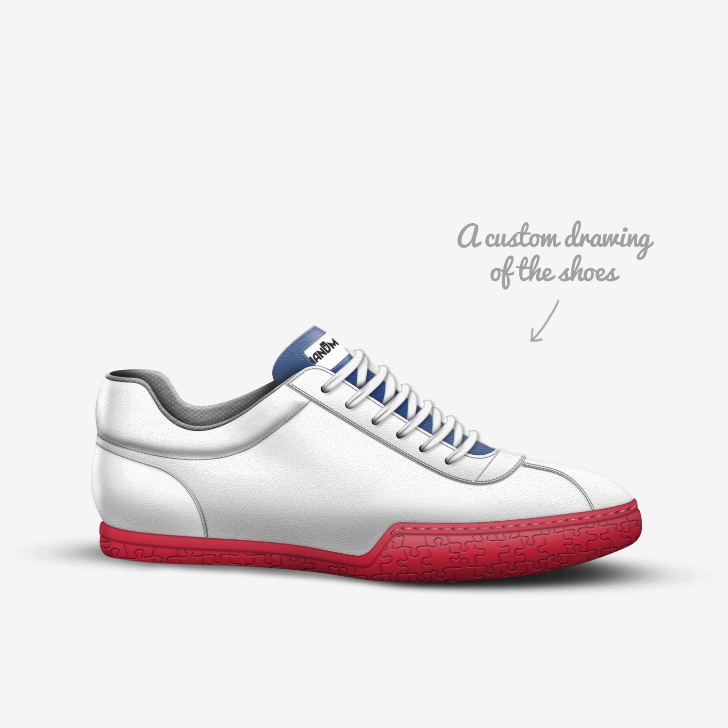 handmade.barbers custom made in Italy shoes by Handmade.barbers | Sketch view