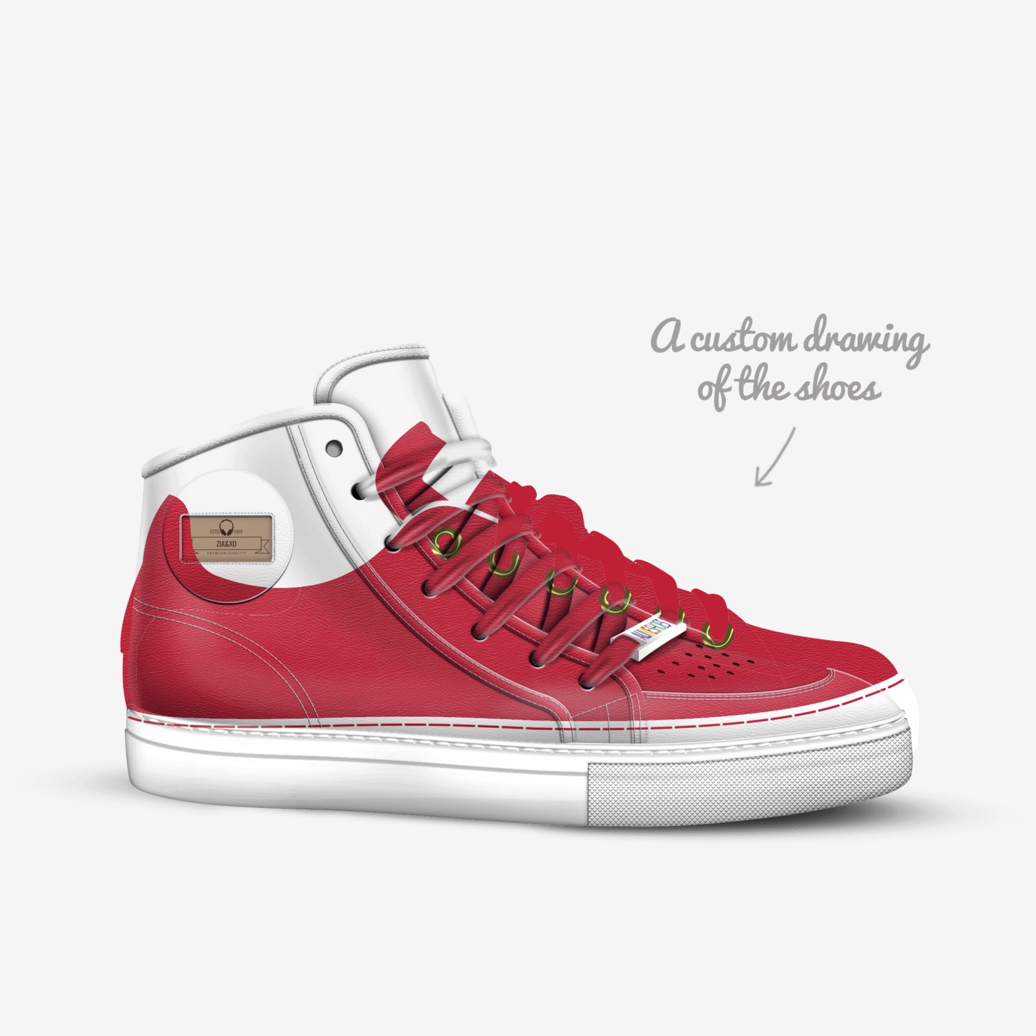 Zia&xo custom made in Italy shoes by Ubvgggggggghb | Sketch view