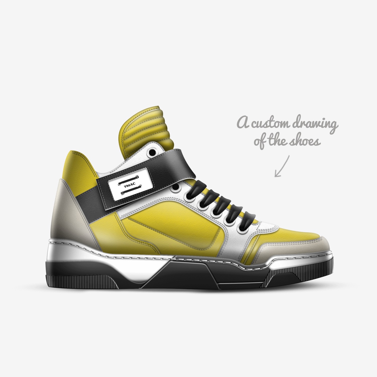 TMAC custom made in Italy shoes by Tiffany Mccormick | Sketch view