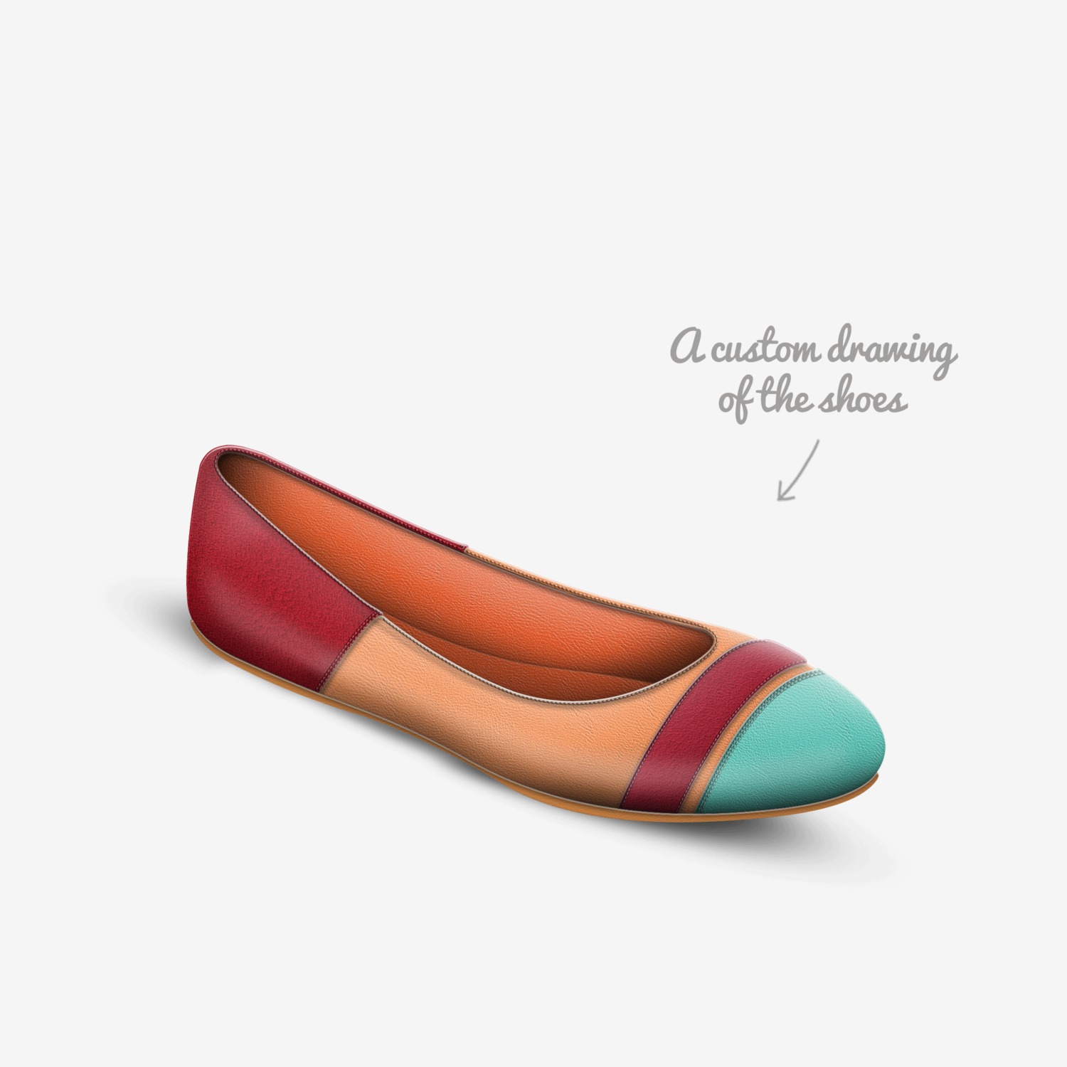 SPENST custom made in Italy shoes by Christian | Sketch view