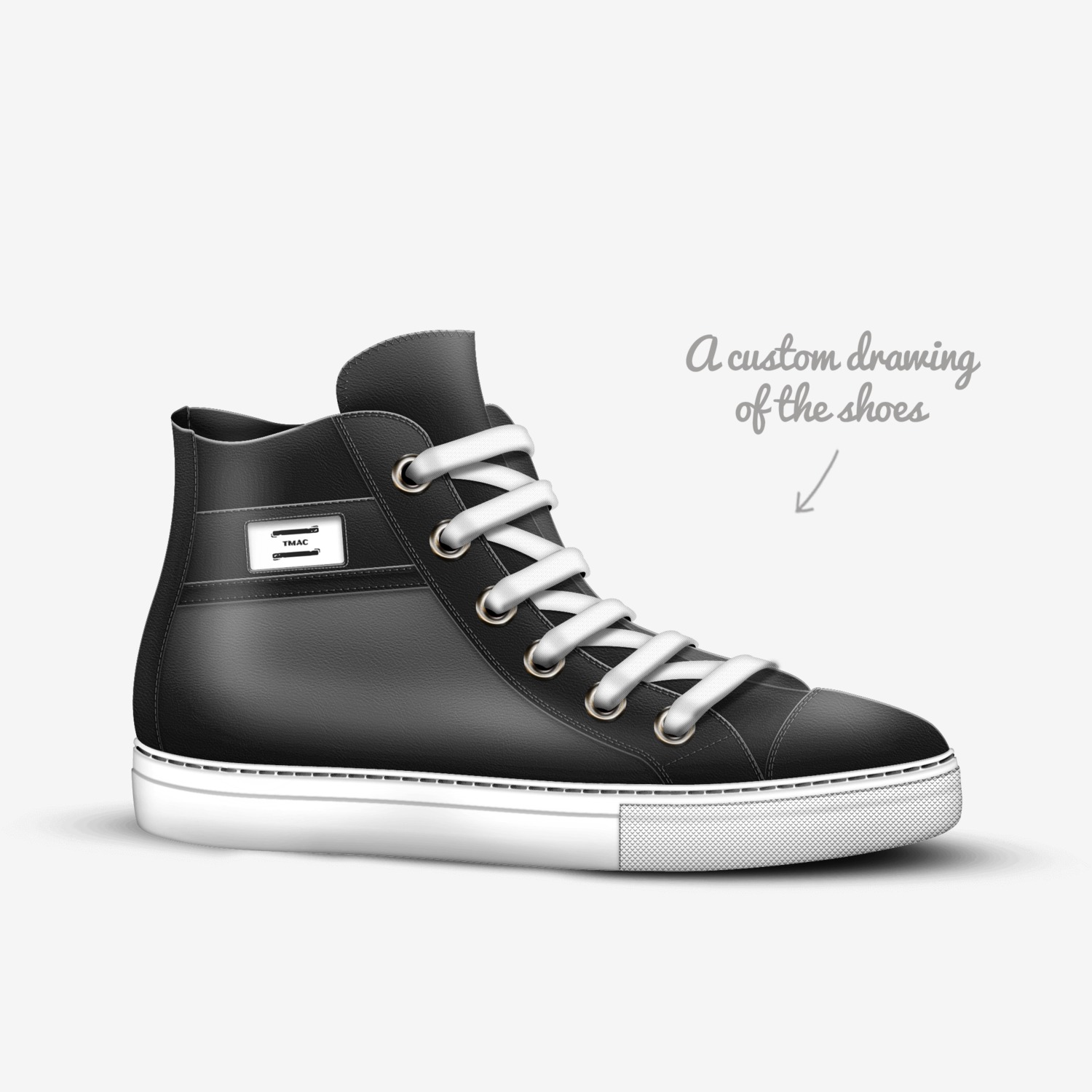 TMAC custom made in Italy shoes by Tiffany Mccormick | Sketch view