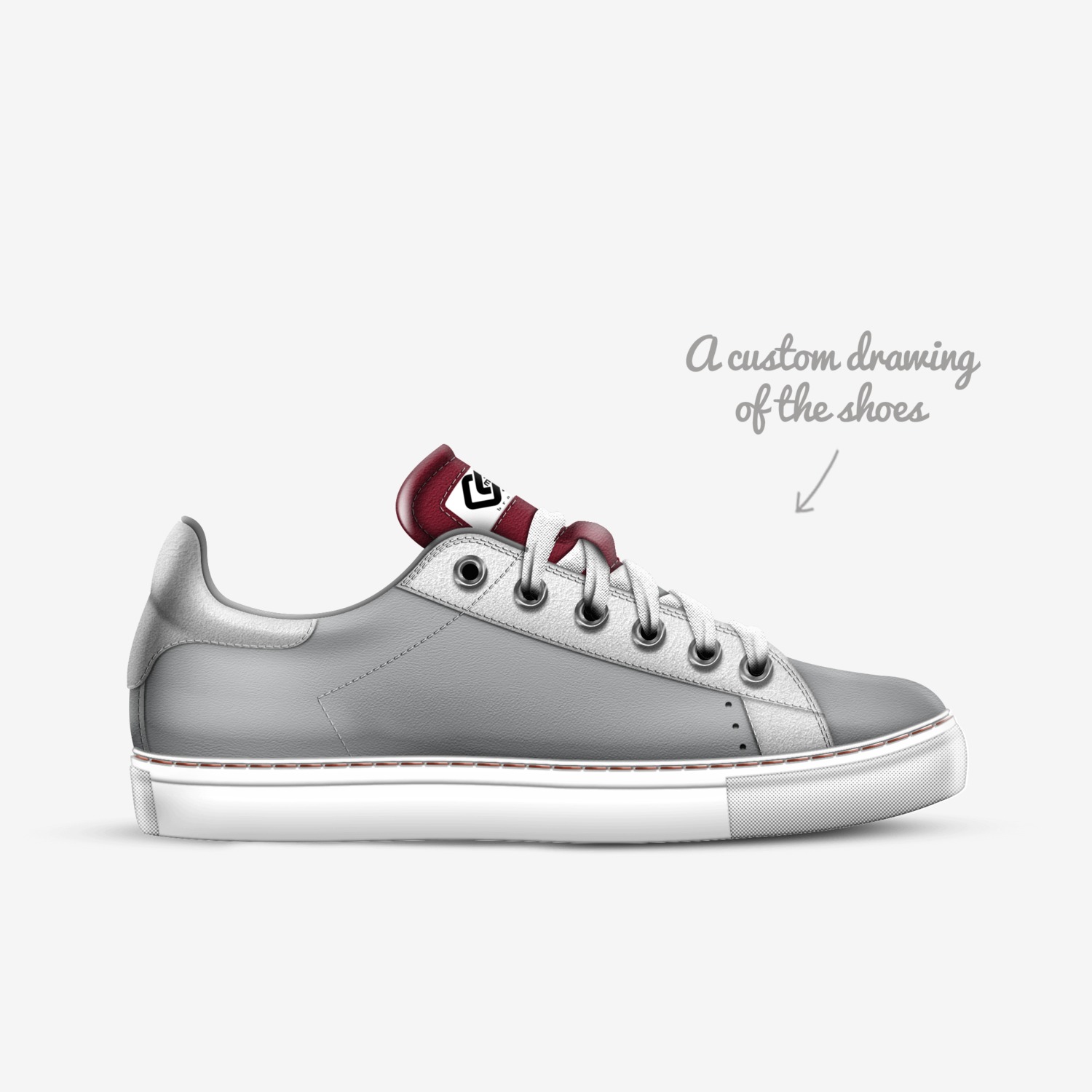 M Brand Ones custom made in Italy shoes by Martin Arredondo | Sketch view