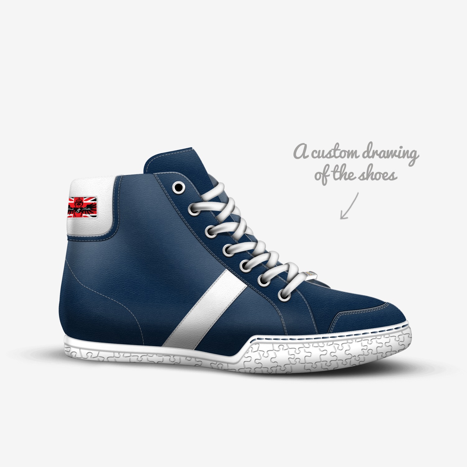 TriMaxx custom made in Italy shoes by David Wall | Sketch view
