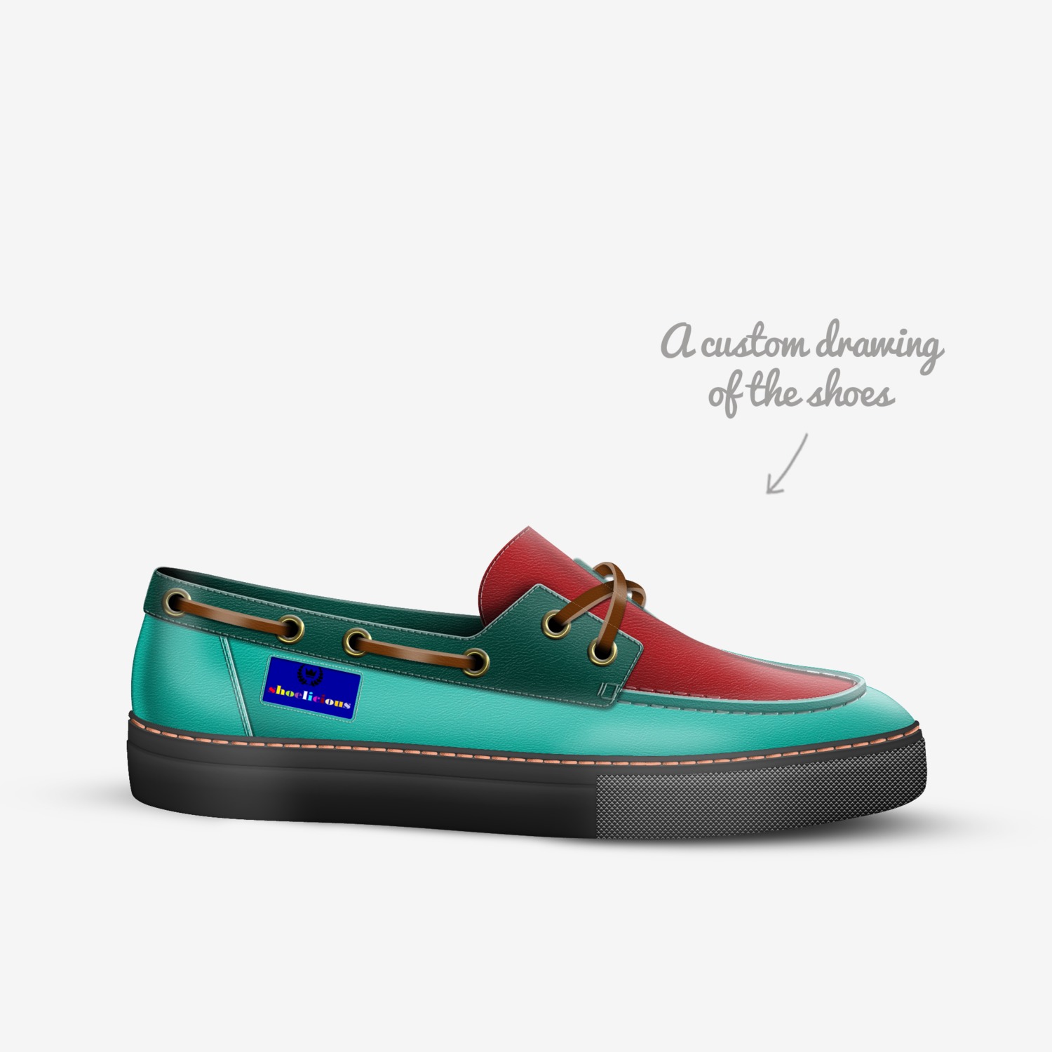 shoelicious custom made in Italy shoes by Faiqah Athirah | Sketch view