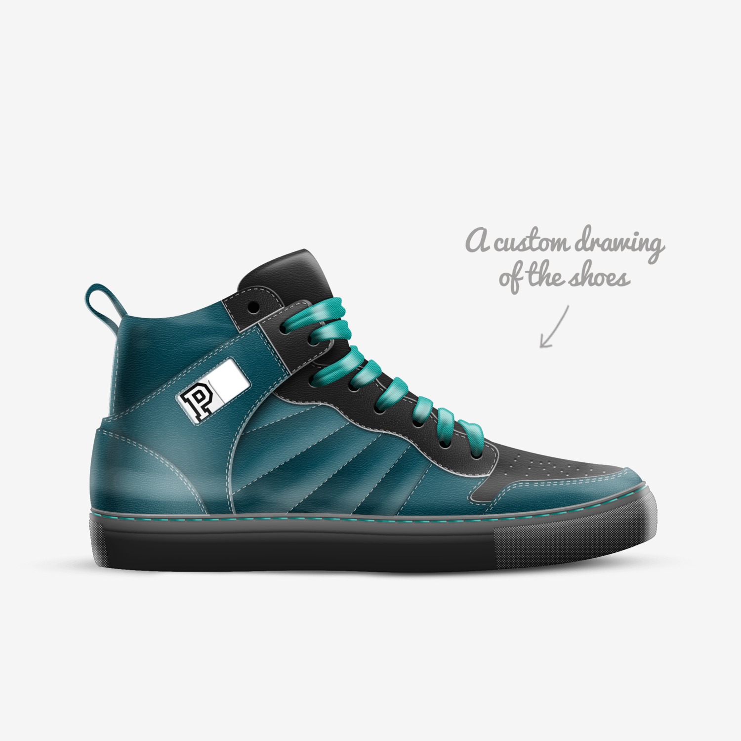 Potato 1s custom made in Italy shoes by Bradford Johnson | Sketch view