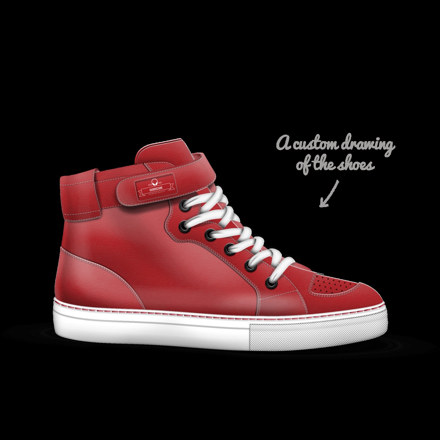 Custom sales hurricane shoes
