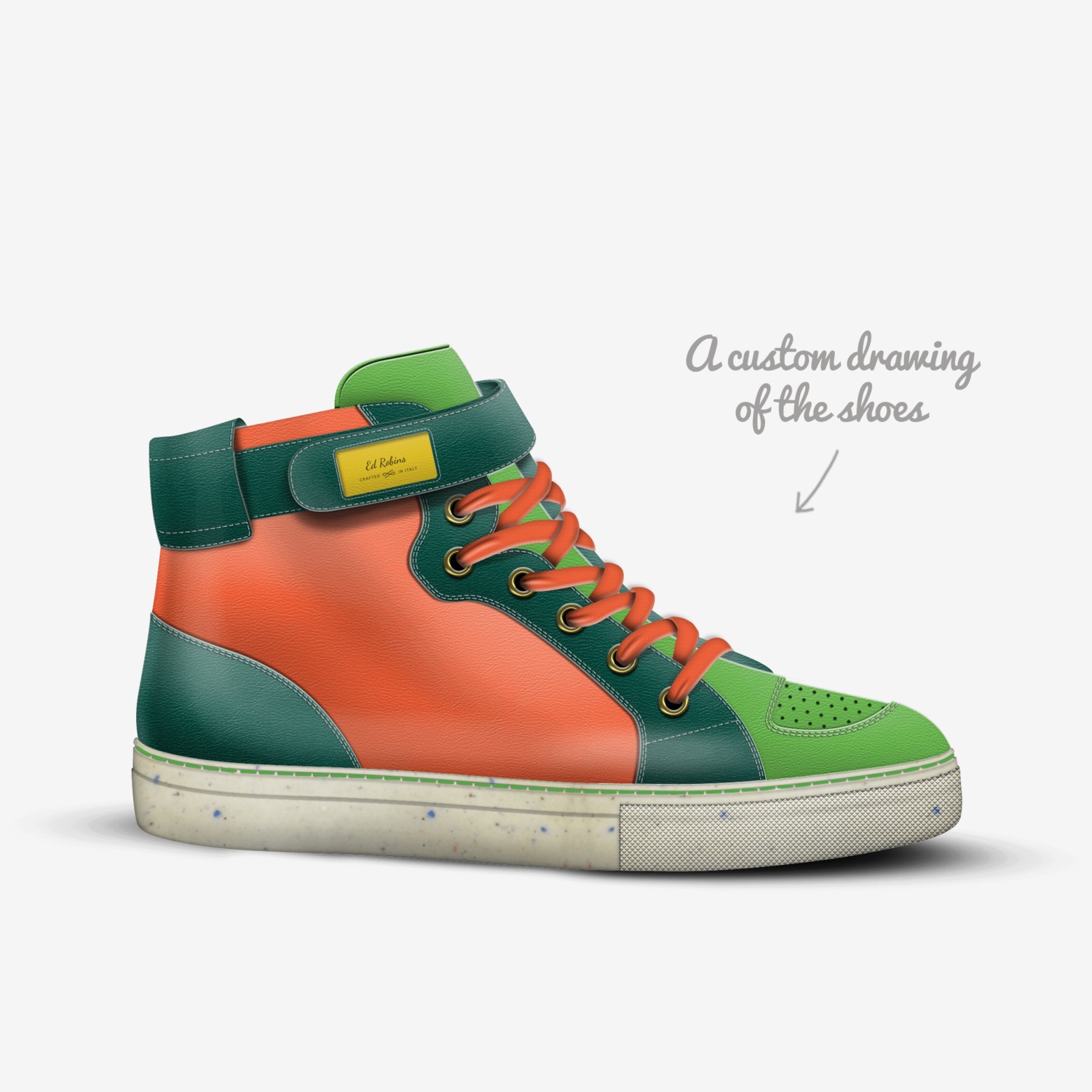 Ed Robins custom made in Italy shoes by Ed Robins | Sketch view
