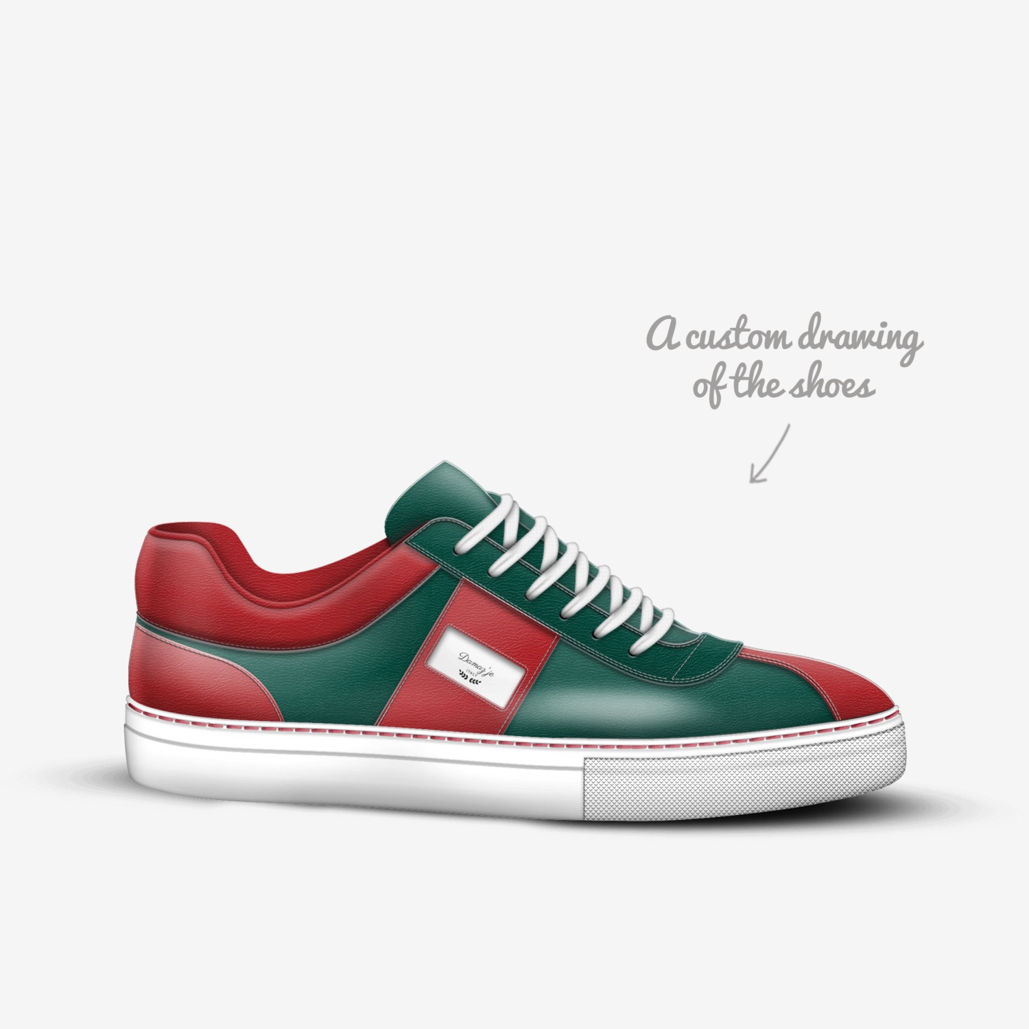 Damaz'je custom made in Italy shoes by Dwayne Northern | Sketch view