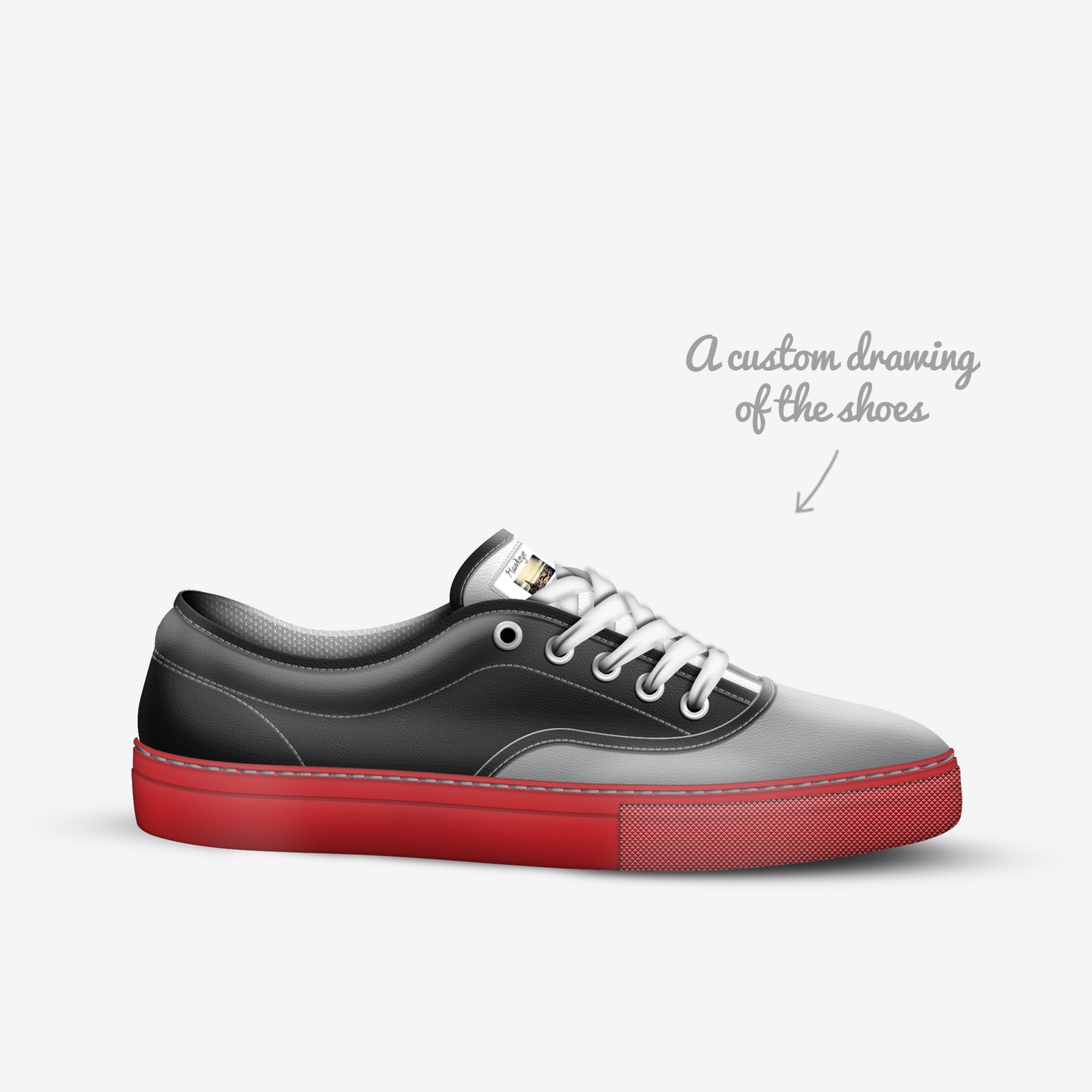 HawkEye custom made in Italy shoes by Julian Cobb | Sketch view