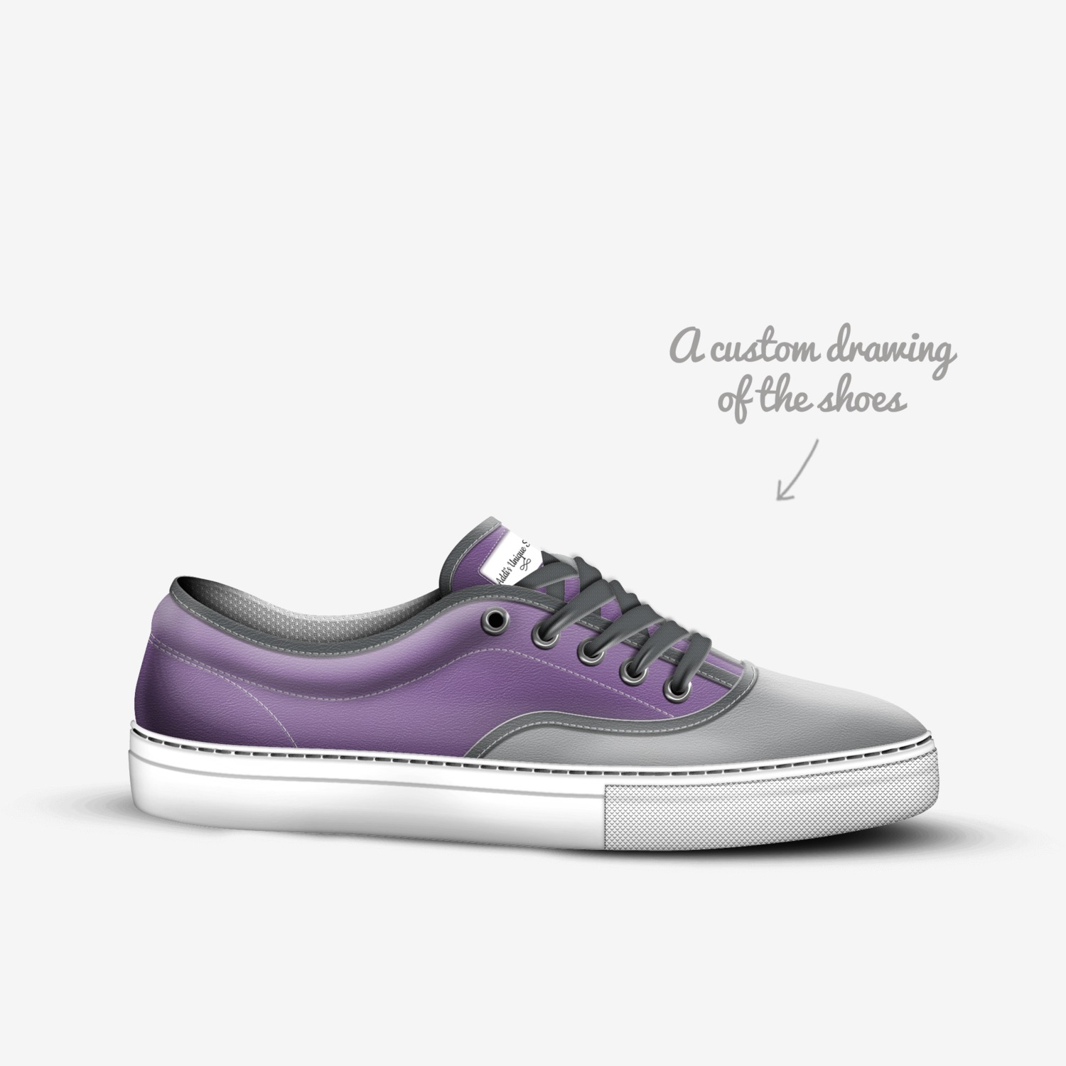 Addi's Unique Shoe custom made in Italy shoes by Addison Ward | Sketch view