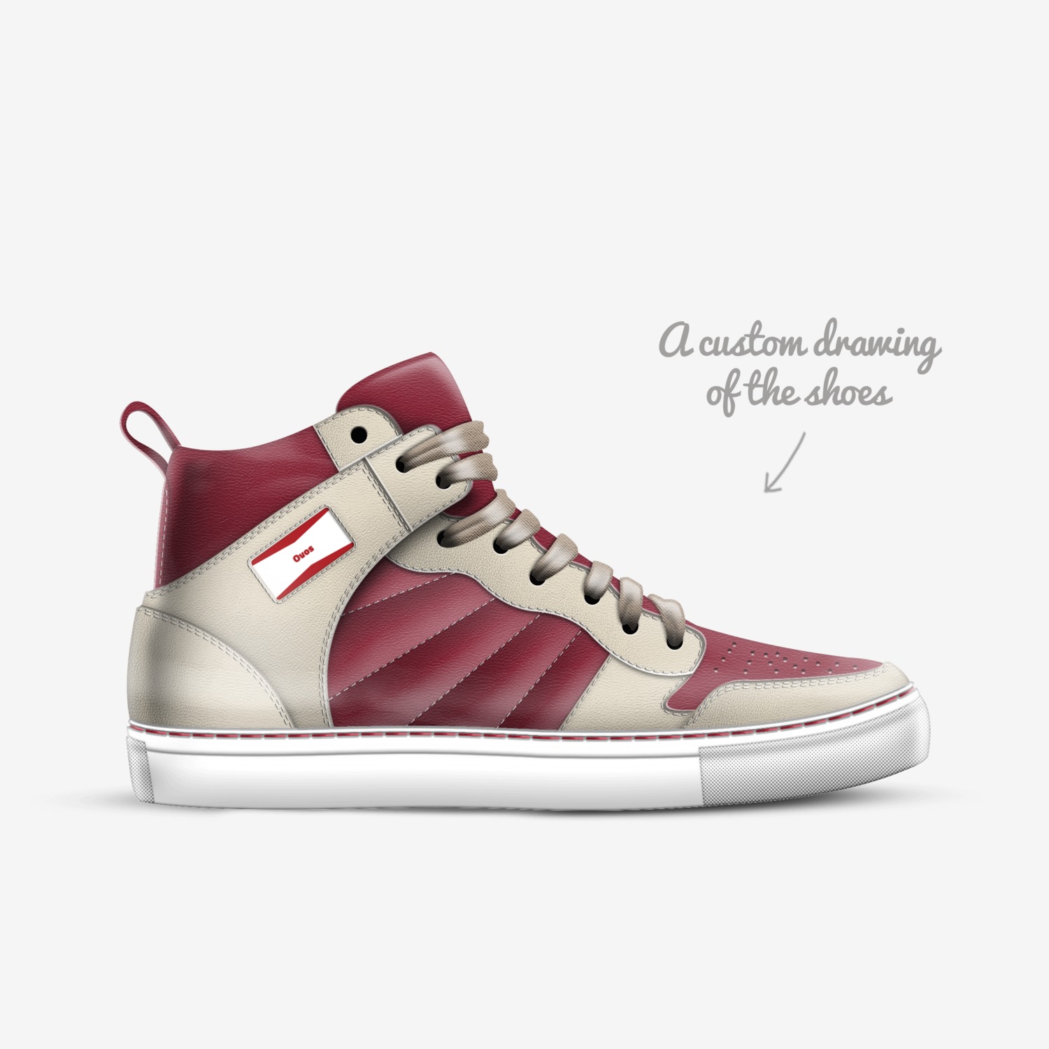 Ovos custom made in Italy shoes by Jojo Bowe | Sketch view