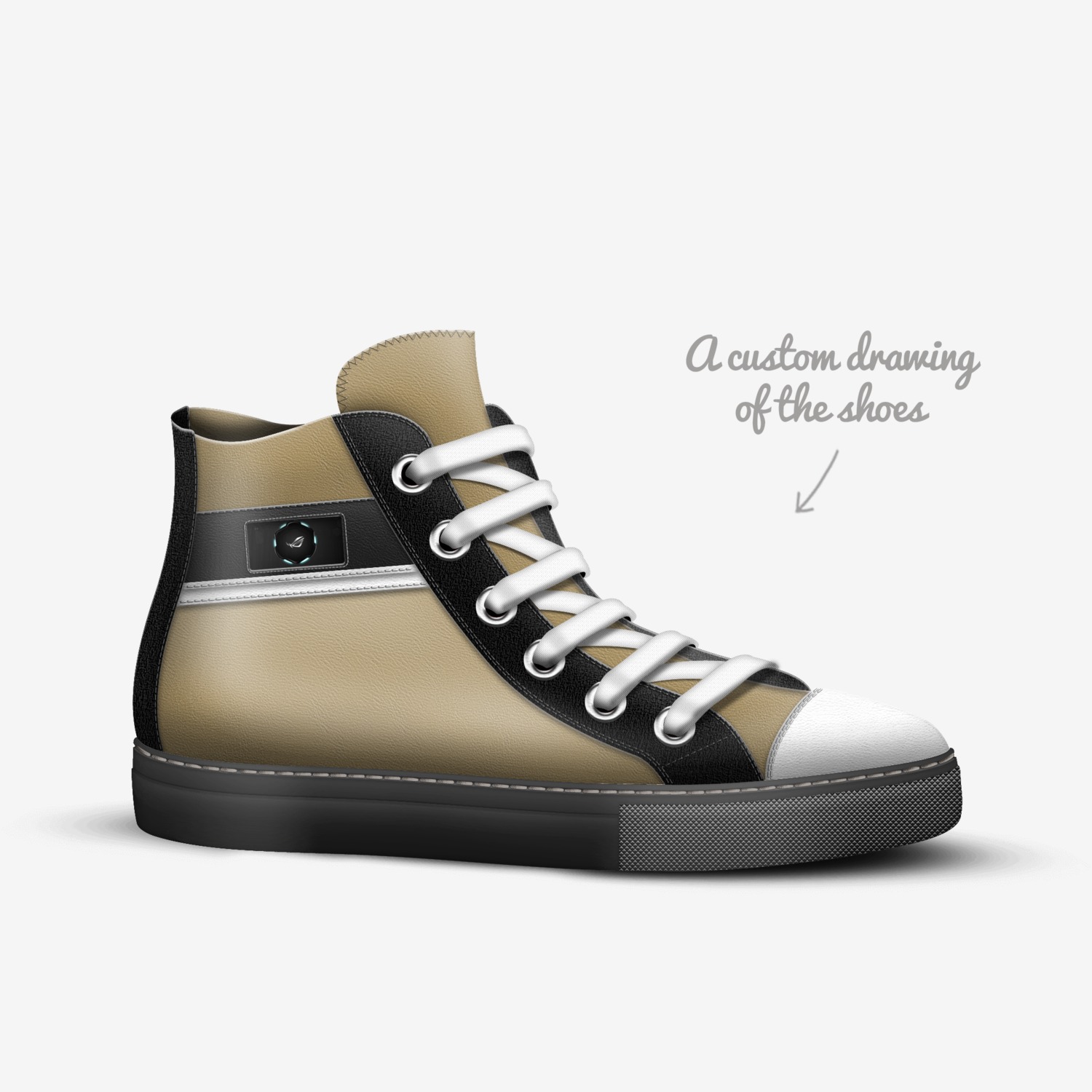 aglet custom made in Italy shoes by Kevin | Sketch view