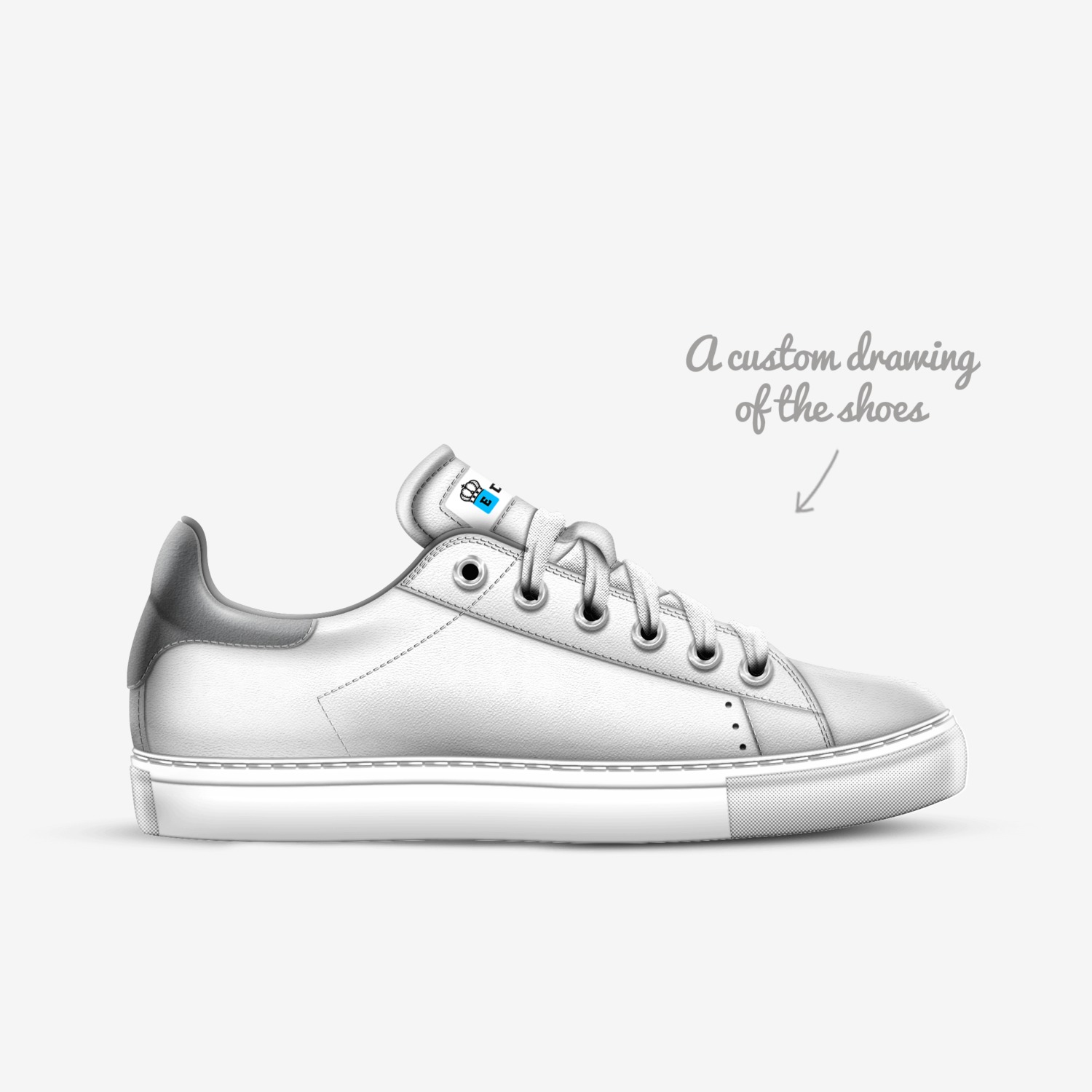 E-DICE  custom made in Italy shoes by Emmanuel Enonche Ali | Sketch view