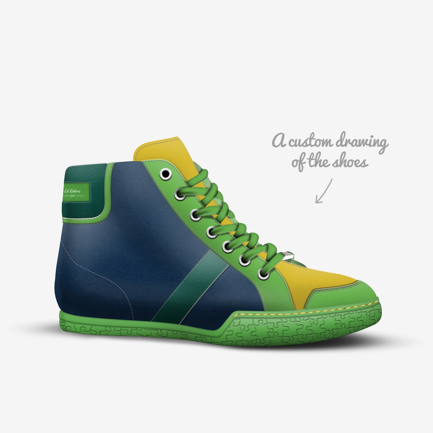 Ed Robins custom made in Italy shoes by Ed Robins | Sketch view
