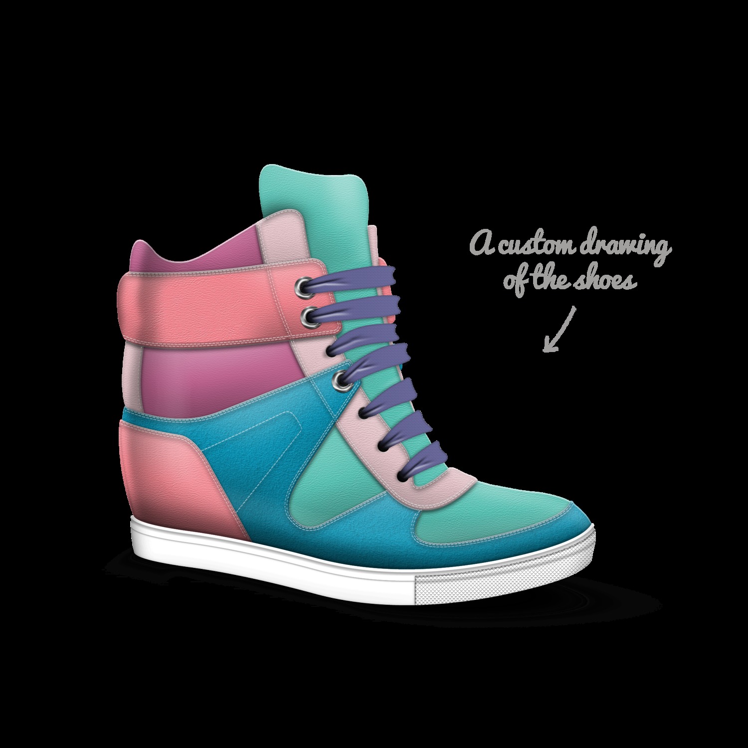 cool wedge sneakers