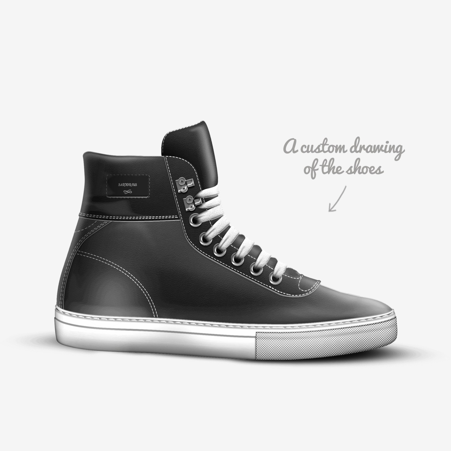 SARTORIUS custom made in Italy shoes by Grace Mcphillips | Sketch view