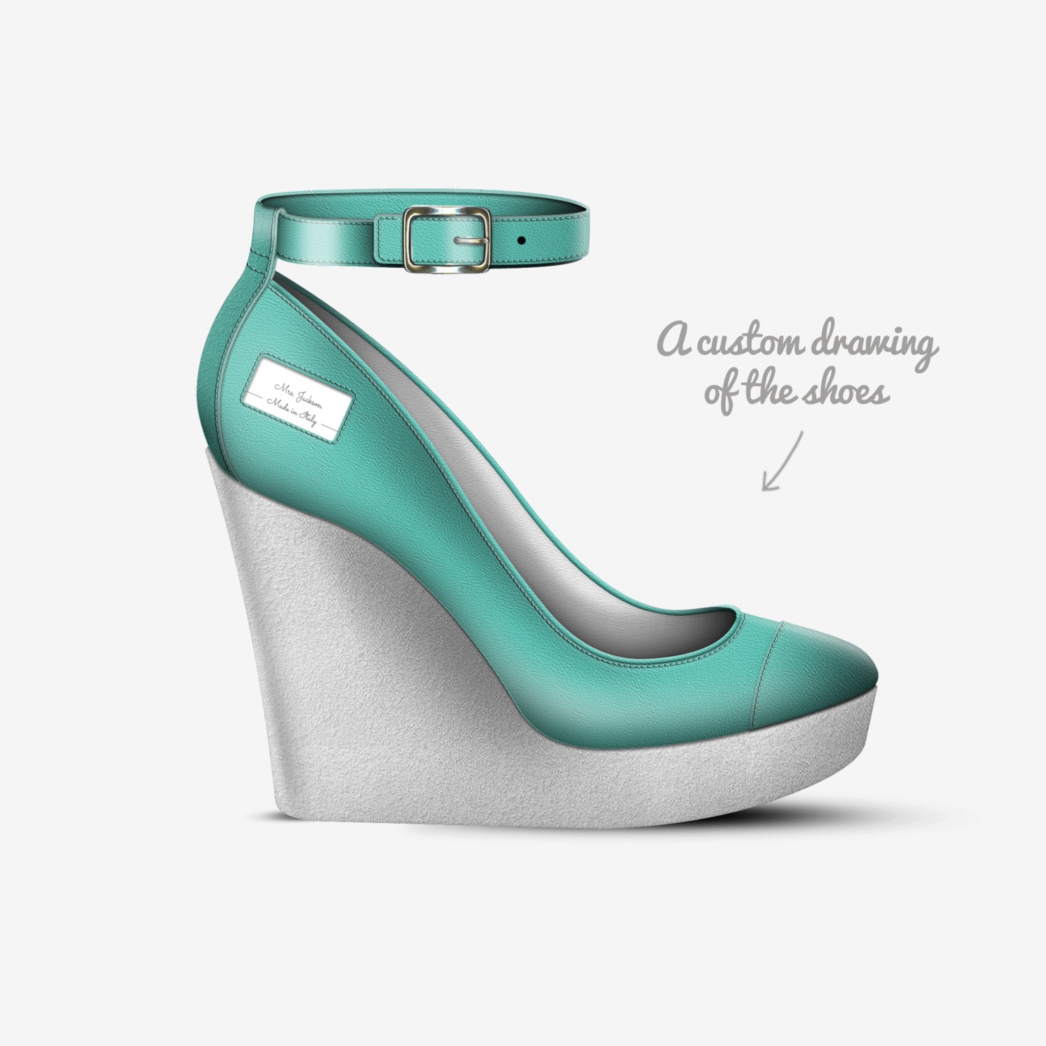 Mrs.Jackson custom made in Italy shoes by Richard Jackson | Sketch view