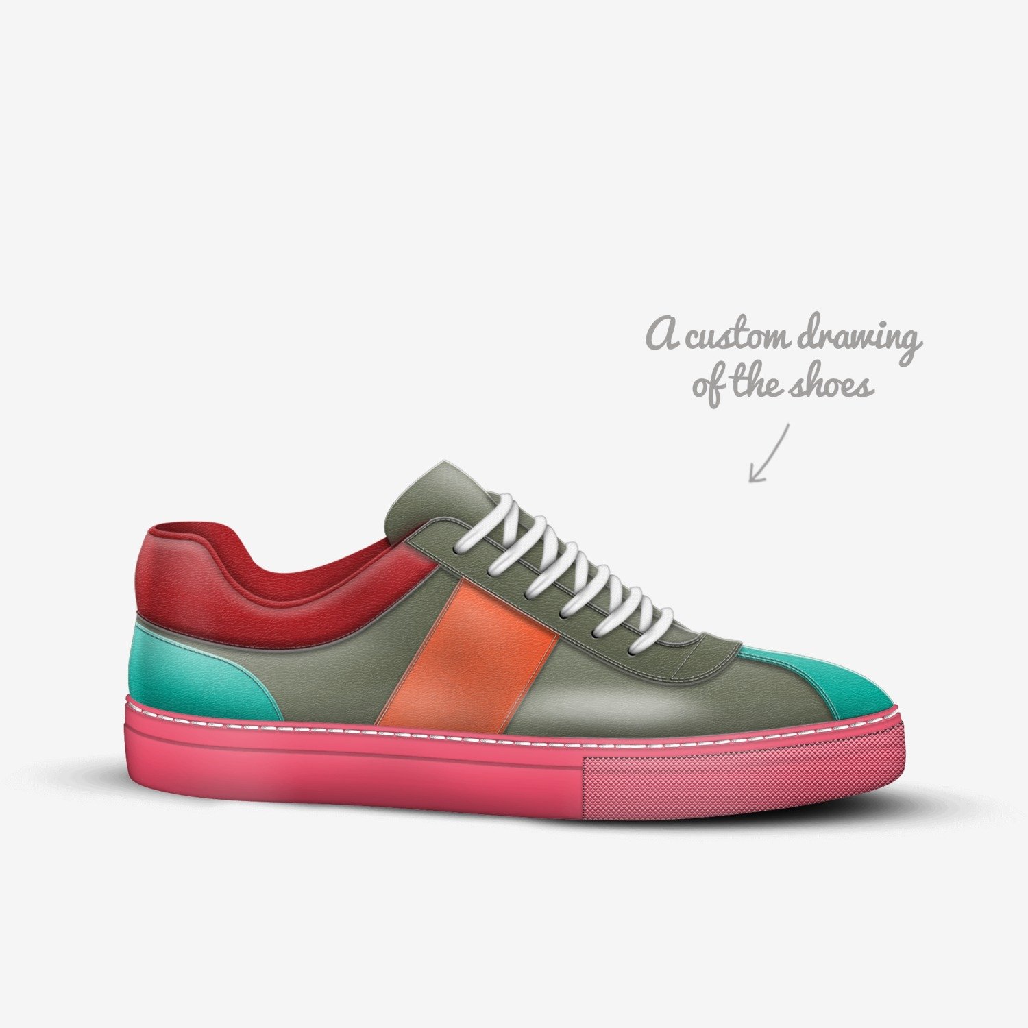 SIMONE custom made in Italy shoes by Fabiana Doria | Sketch view