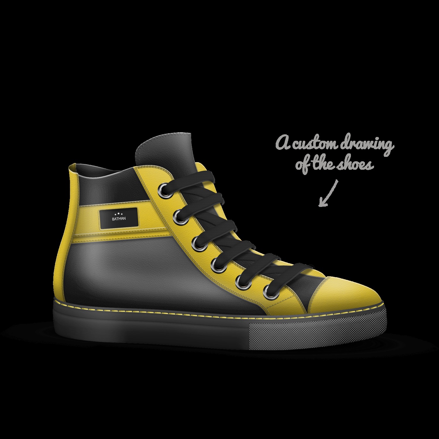 Custom batman shoes shop