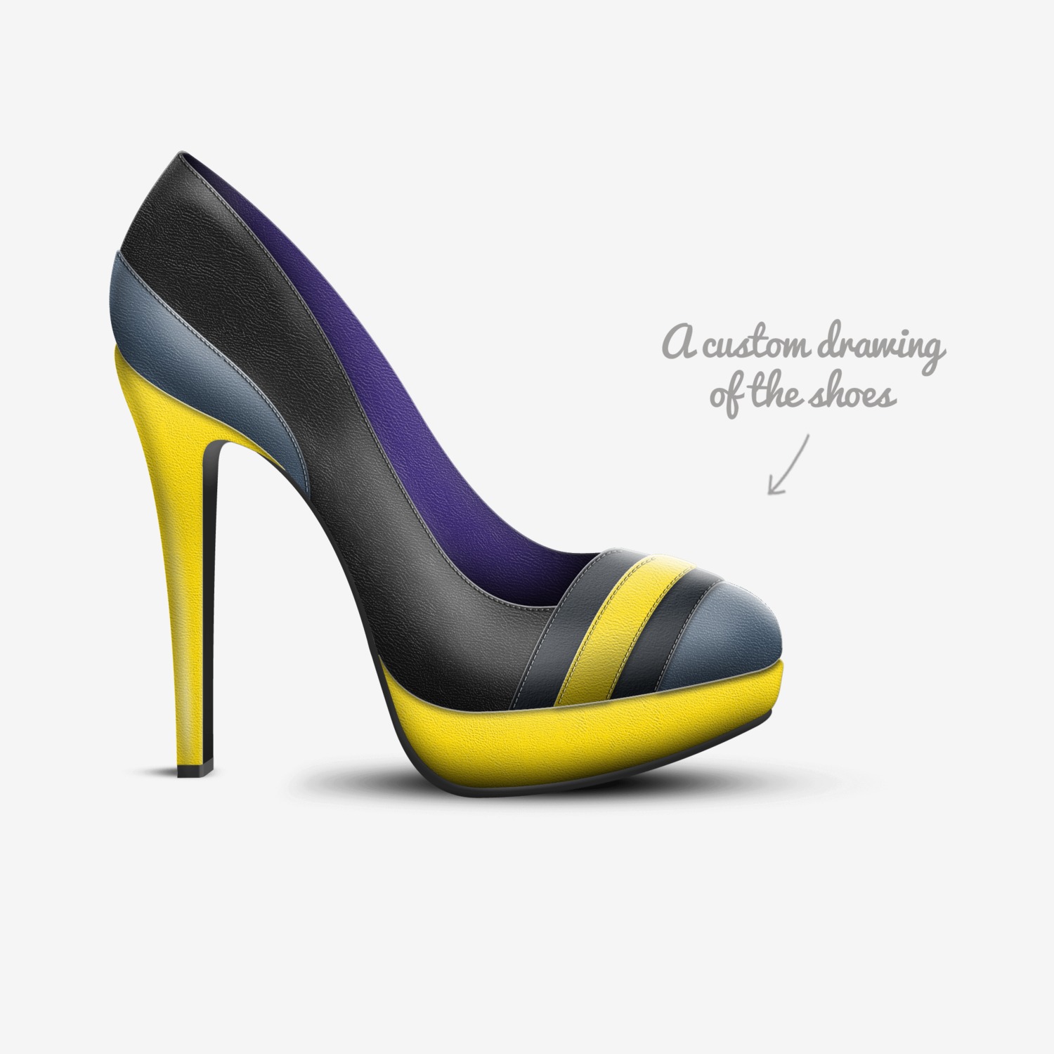 Shoeholic custom made in Italy shoes by Summer | Sketch view