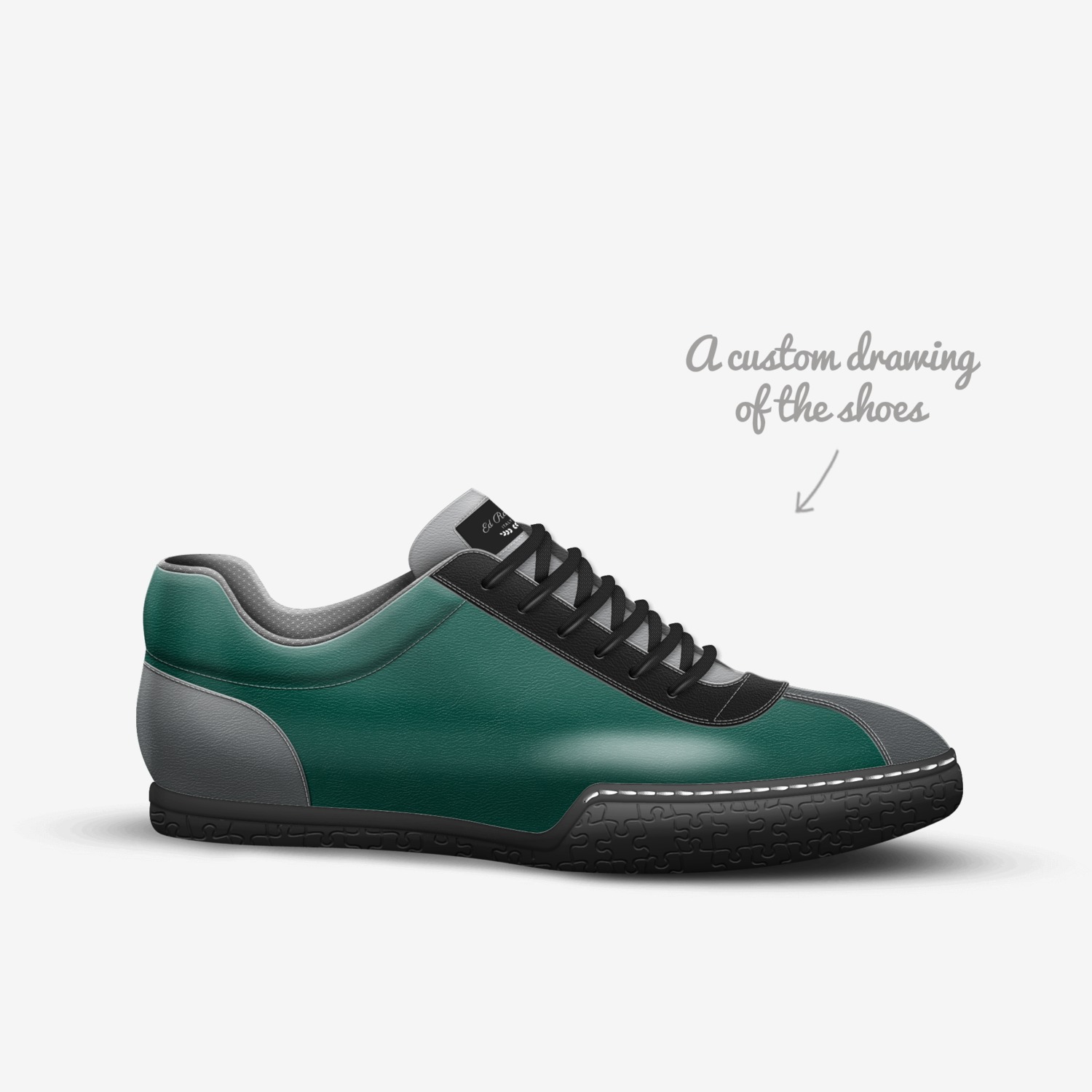 Ed Robins custom made in Italy shoes by Ed Robins | Sketch view