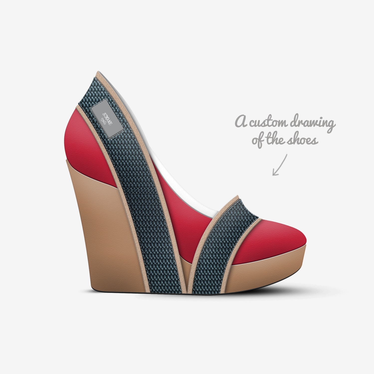 STONE custom made in Italy shoes by Michael Stone | Sketch view