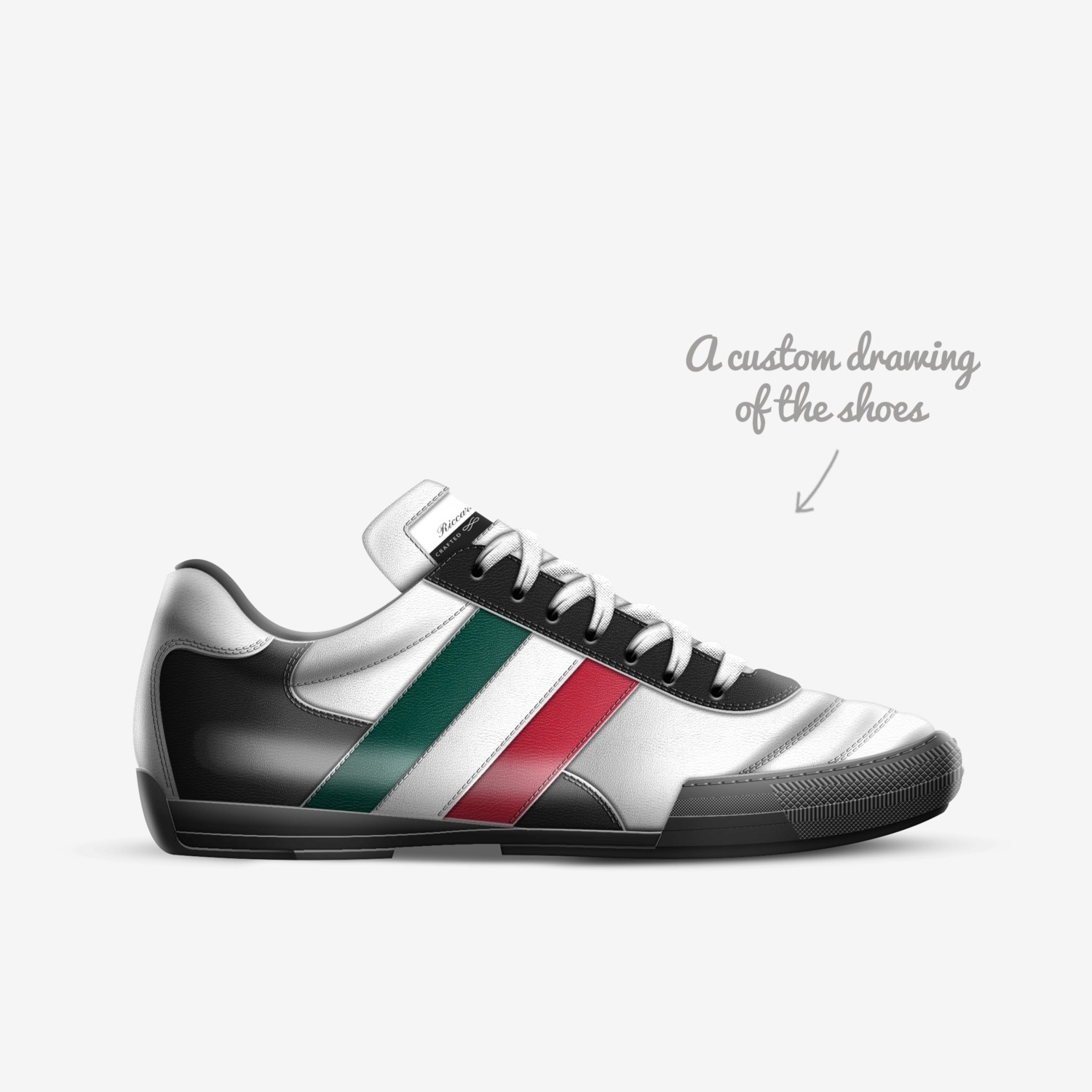 Riccardi custom made in Italy shoes by Michael Riccardi | Sketch view