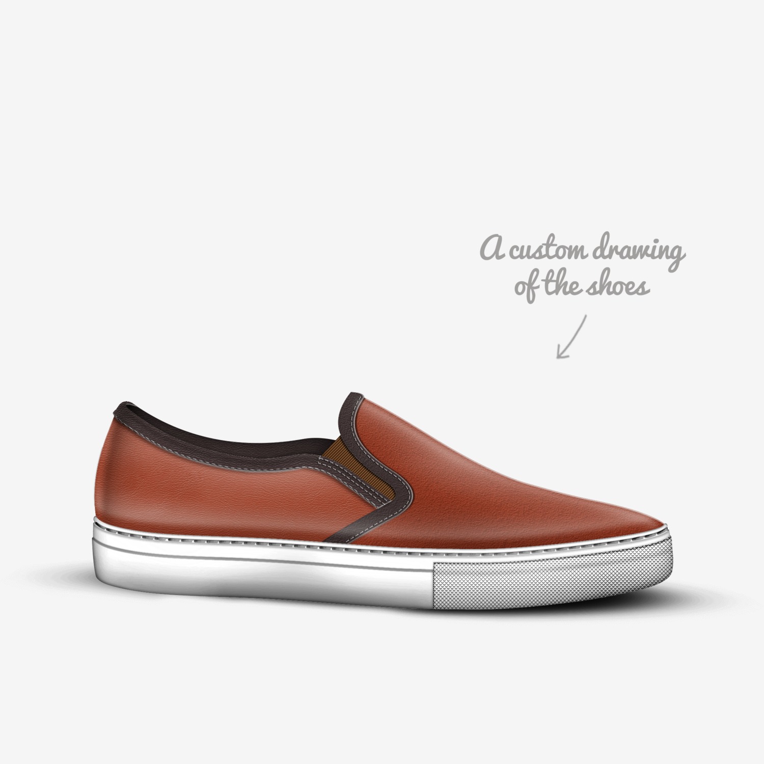 Oc custom made in Italy shoes by Obyda | Sketch view