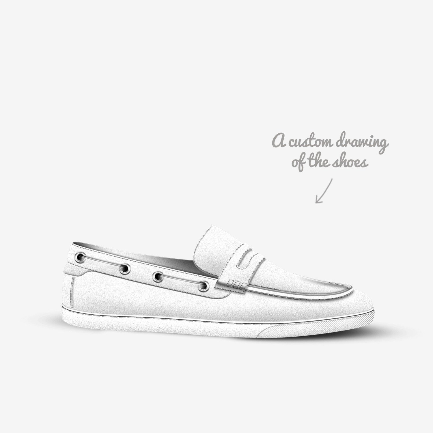 Nope Wear custom made in Italy shoes by Nope | Sketch view