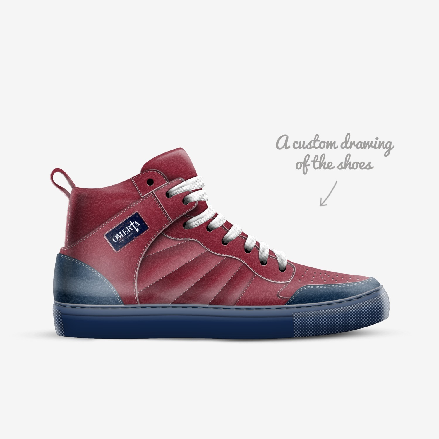 velli’s custom made in Italy shoes by Manny Thomas | Sketch view