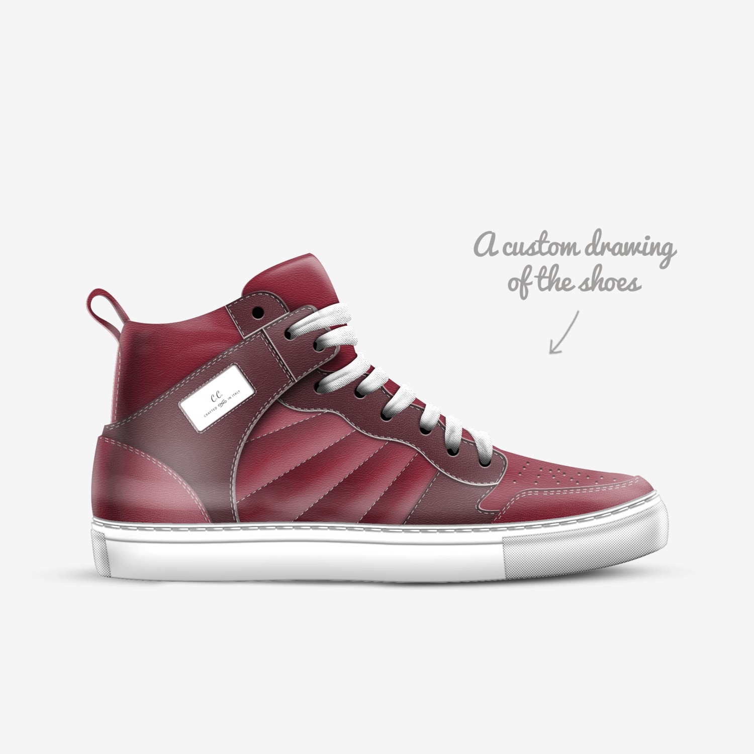 Hannibal 1's custom made in Italy shoes by Joseph Smith | Sketch view