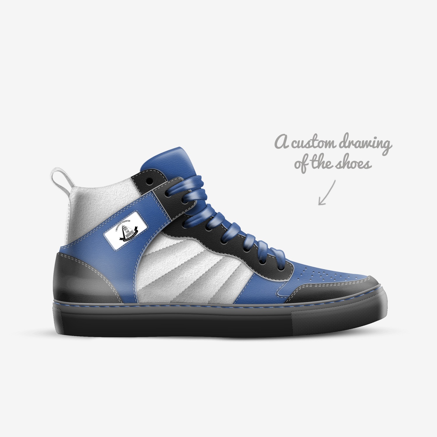 Hannibal 2's custom made in Italy shoes by Joseph Smith | Sketch view