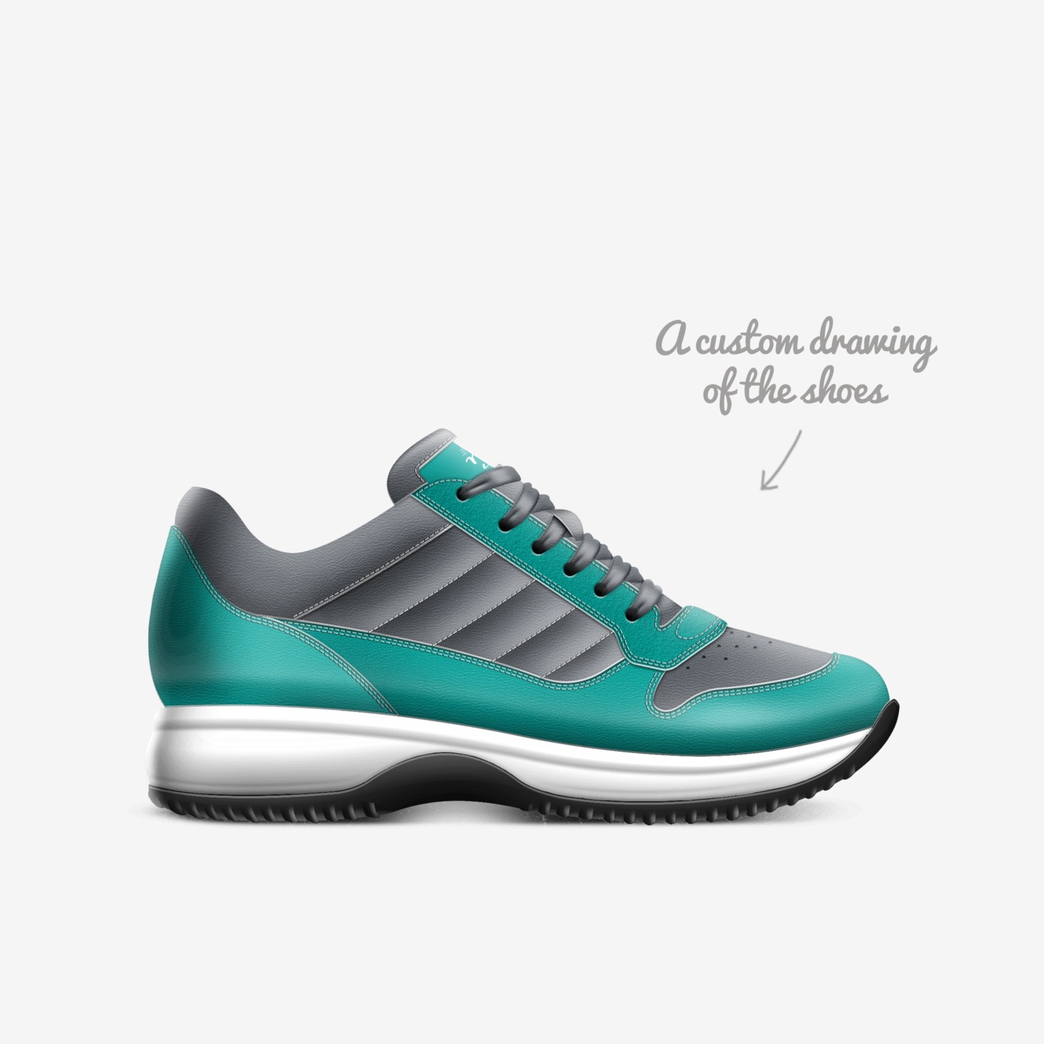 Nuke BS custom made in Italy shoes by Isaac Griffith | Sketch view