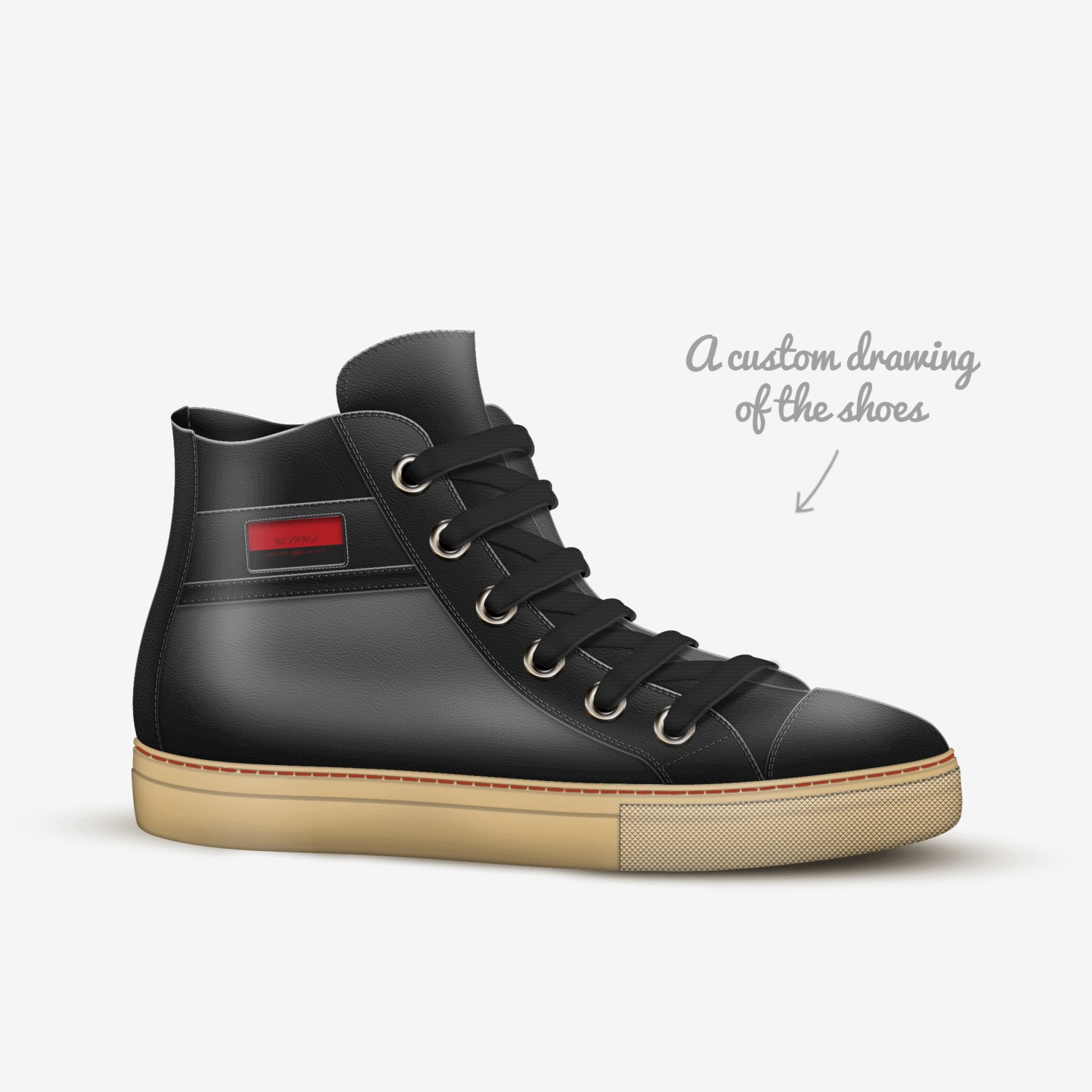 Yeshua custom made in Italy shoes by  | Sketch view