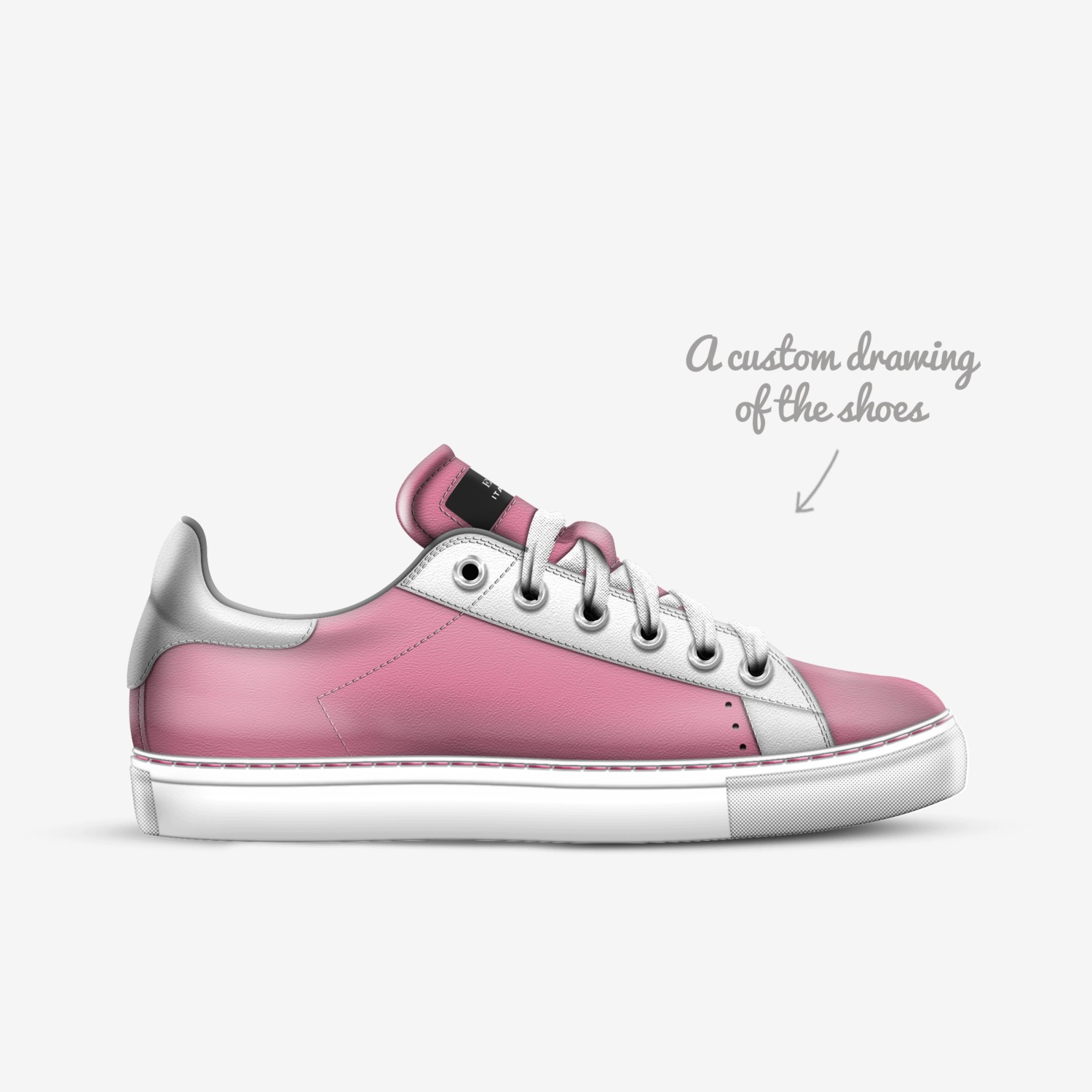 EC custom made in Italy shoes by Chandley Lopez | Sketch view