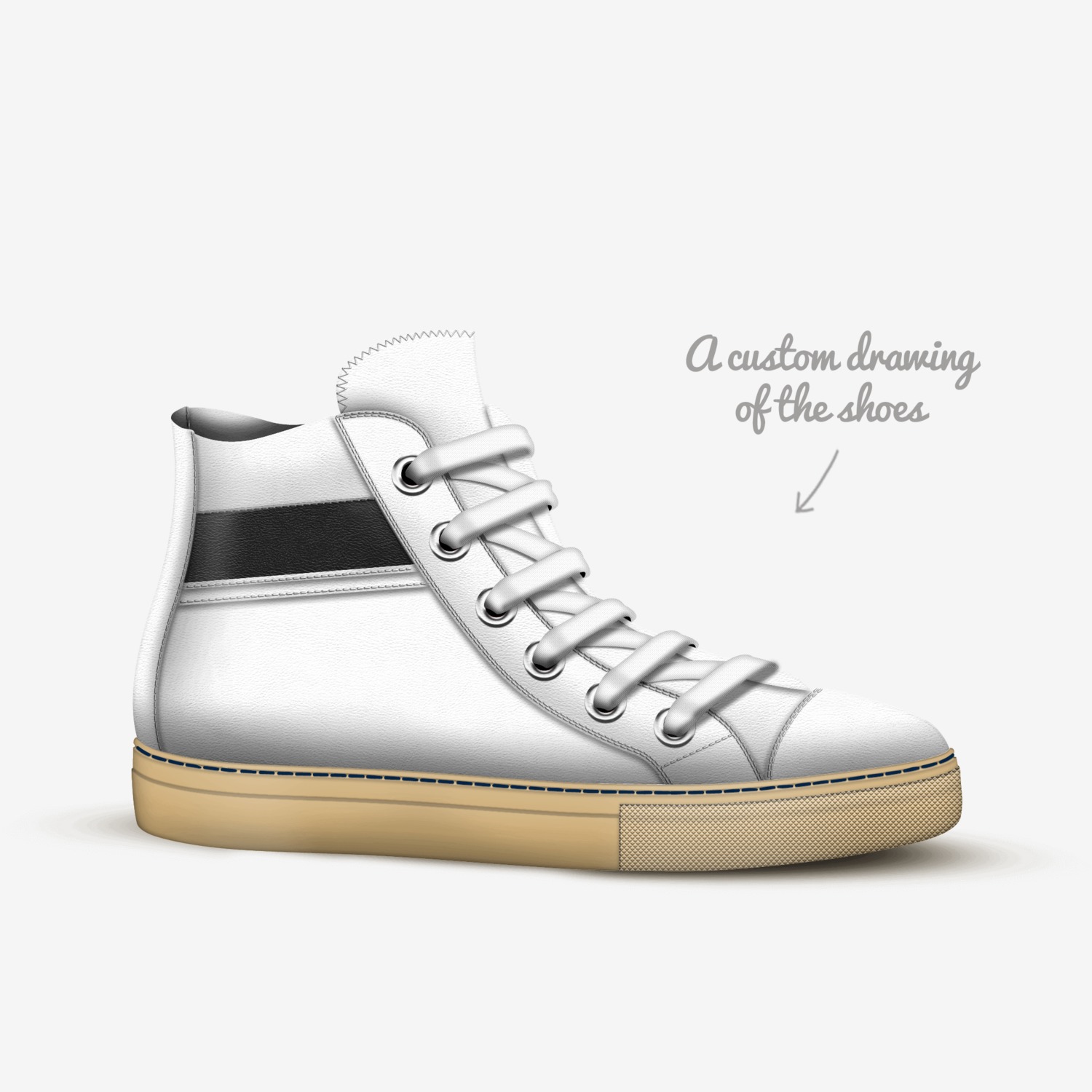 Andy1 custom made in Italy shoes by Andy Priestman | Sketch view