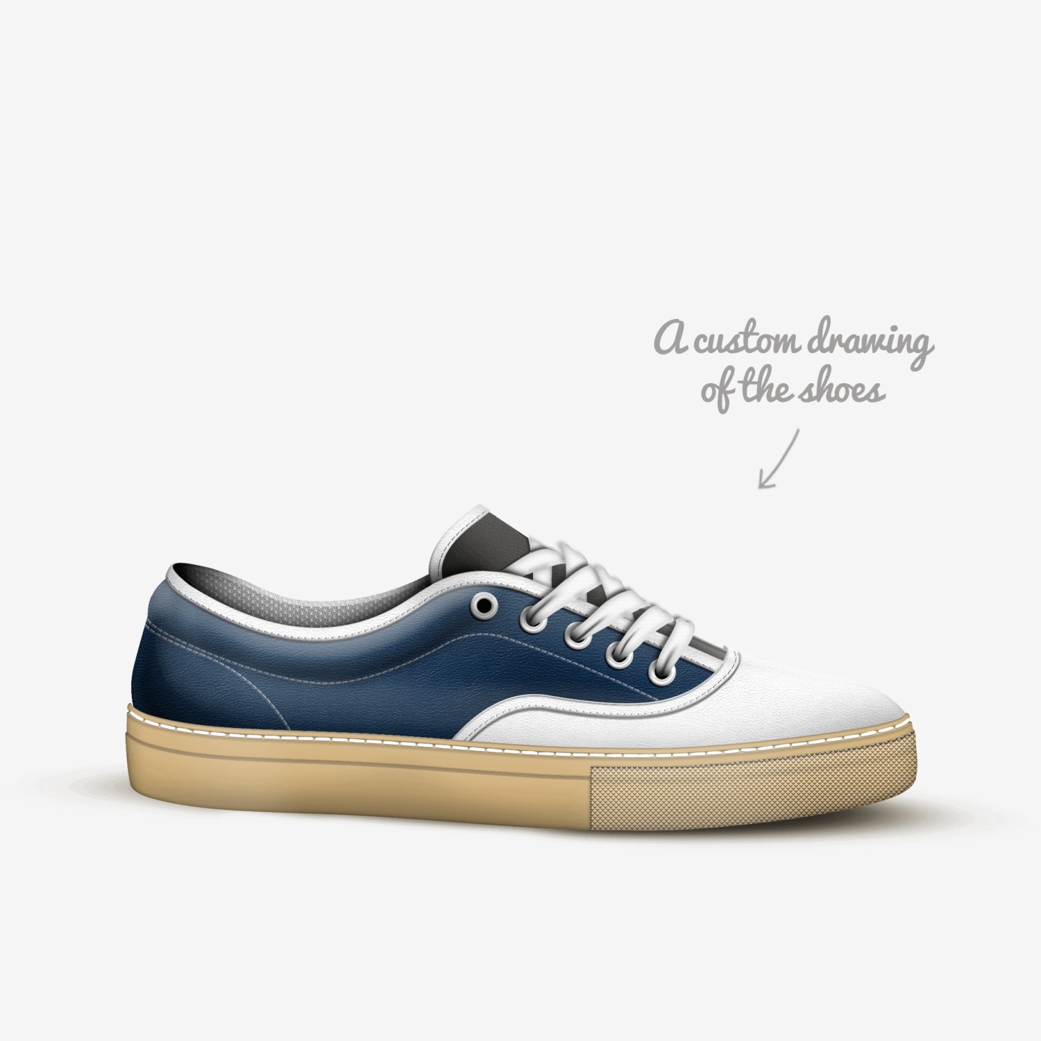 Andy1 custom made in Italy shoes by Andy Priestman | Sketch view