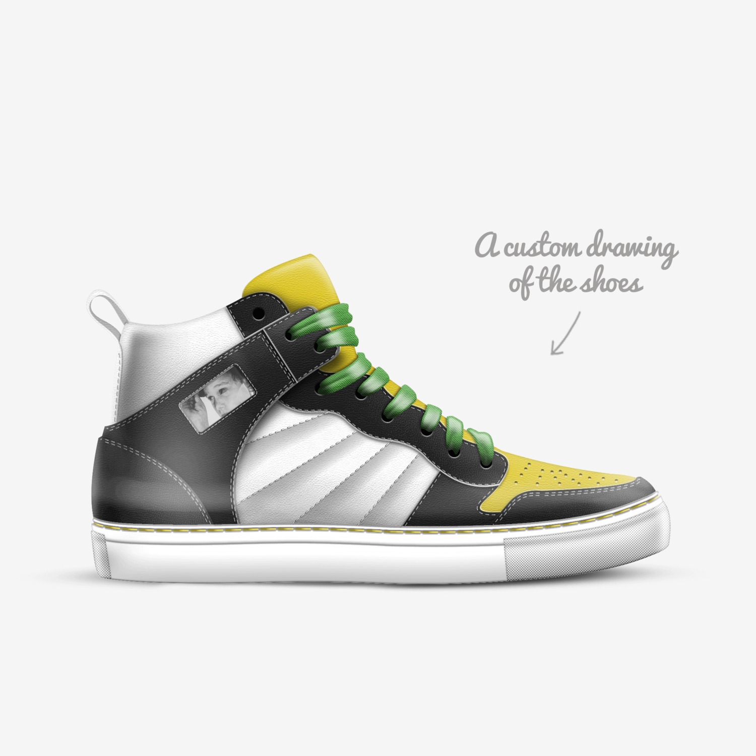 Jacobs custom made in Italy shoes by Jacob Galakos | Sketch view